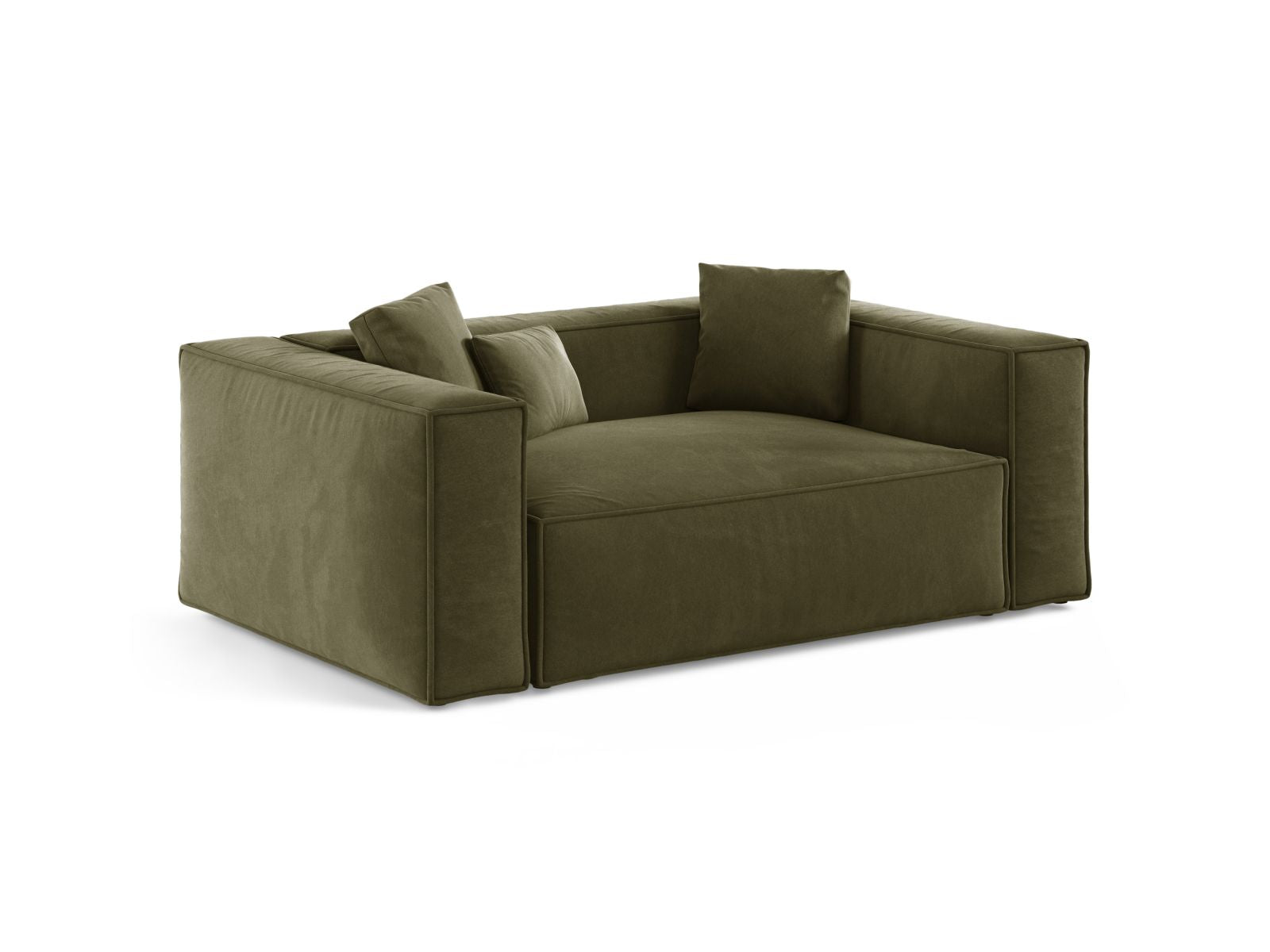 Stylisches 2-Sitzer Sofa Aveiro in sanftem Lichtgrün, ideal für moderne Wohnräume, erhältlich bei KAQTU Design AG.
