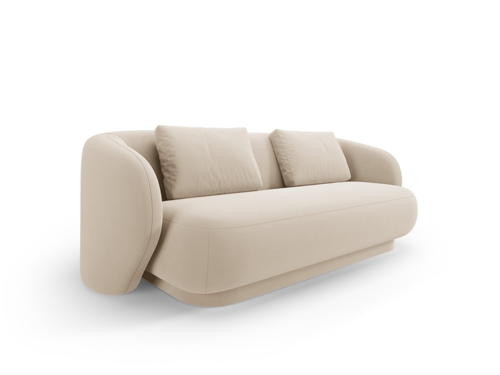 Camden Velour Sofa 2 Sitzer in Beige präsentiert im Onlineshop von KAQTU Design AG. 2er Sofa ist von Cosmopolitan Design