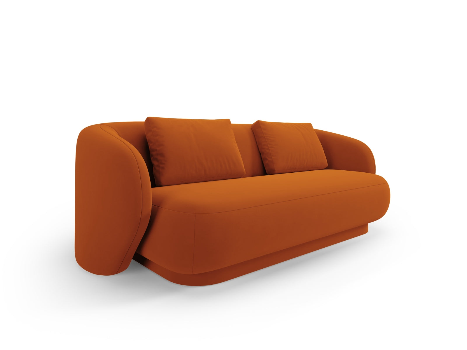 Camden Velour Sofa 2 Sitzer in Terracotta präsentiert im Onlineshop von KAQTU Design AG. 2er Sofa ist von Cosmopolitan Design