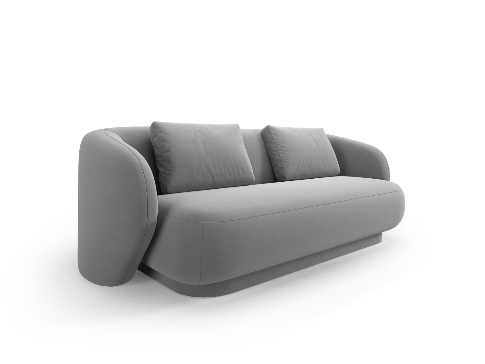 Camden Velour Sofa 2 Sitzer in Light Grey präsentiert im Onlineshop von KAQTU Design AG. 2er Sofa ist von Cosmopolitan Design