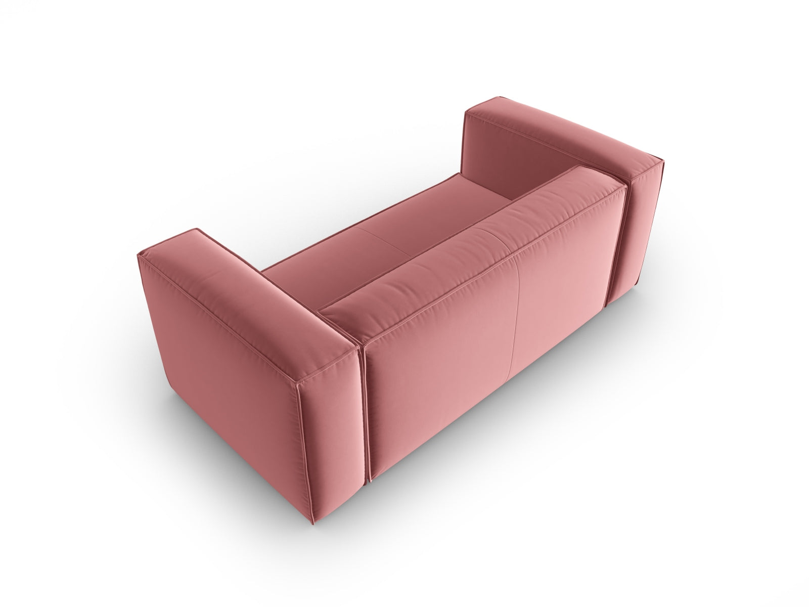 Erleben Sie das elegante Mackay Velour Sofa 2 Sitzer von Cosmopolitan Design – ideal für stilvolle Wohnräume und höchsten Sitzkomfort.