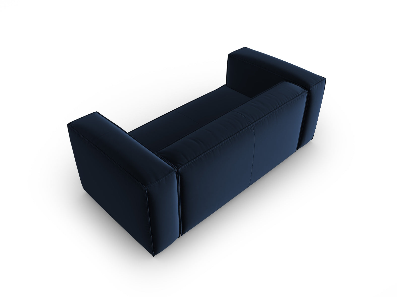 Erleben Sie das elegante Mackay Velour Sofa 2 Sitzer von Cosmopolitan Design – ideal für stilvolle Wohnräume und höchsten Sitzkomfort.