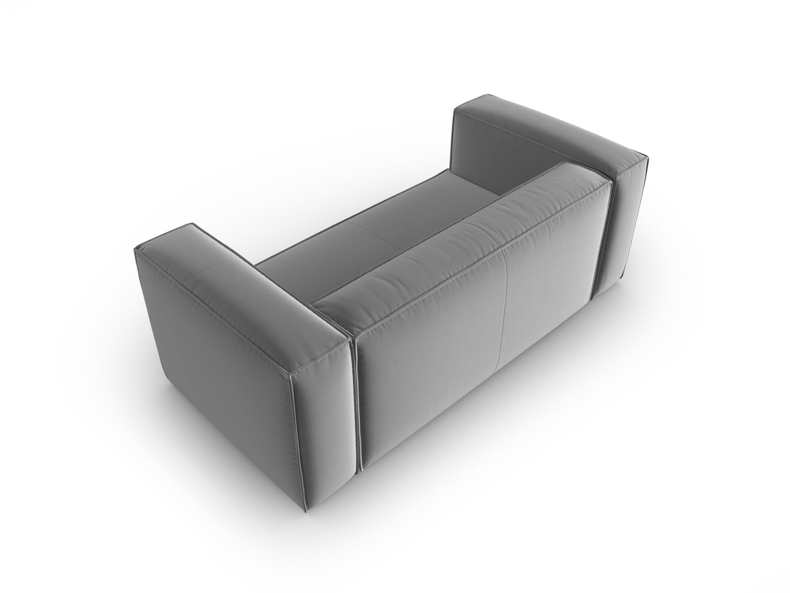 Erleben Sie das elegante Mackay Velour Sofa 2 Sitzer von Cosmopolitan Design – ideal für stilvolle Wohnräume und höchsten Sitzkomfort.