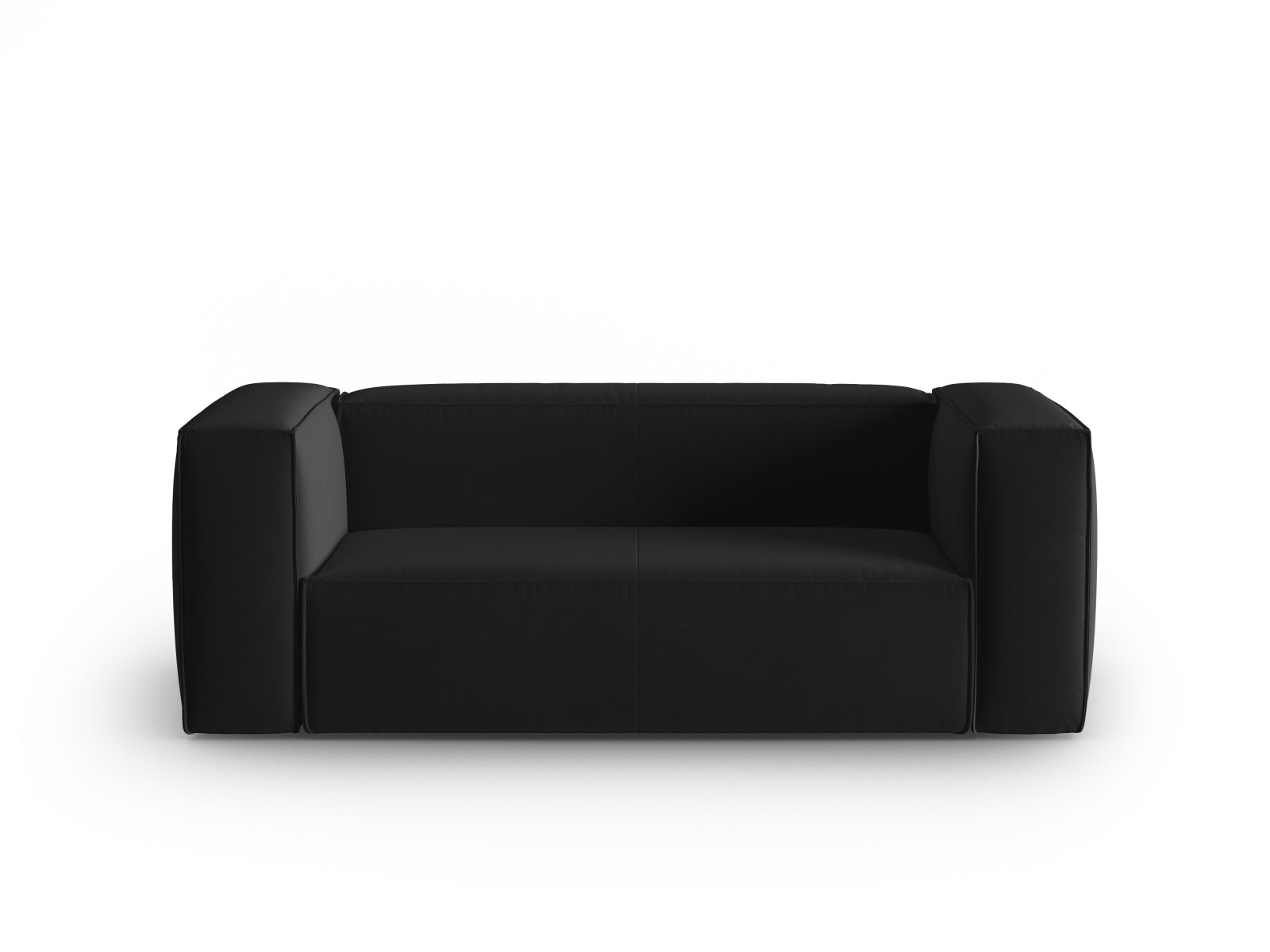 Mackay Velour Sofa 2 Sitzer in Black präsentiert im Onlineshop von KAQTU Design AG. 2er Sofa ist von Cosmopolitan Design