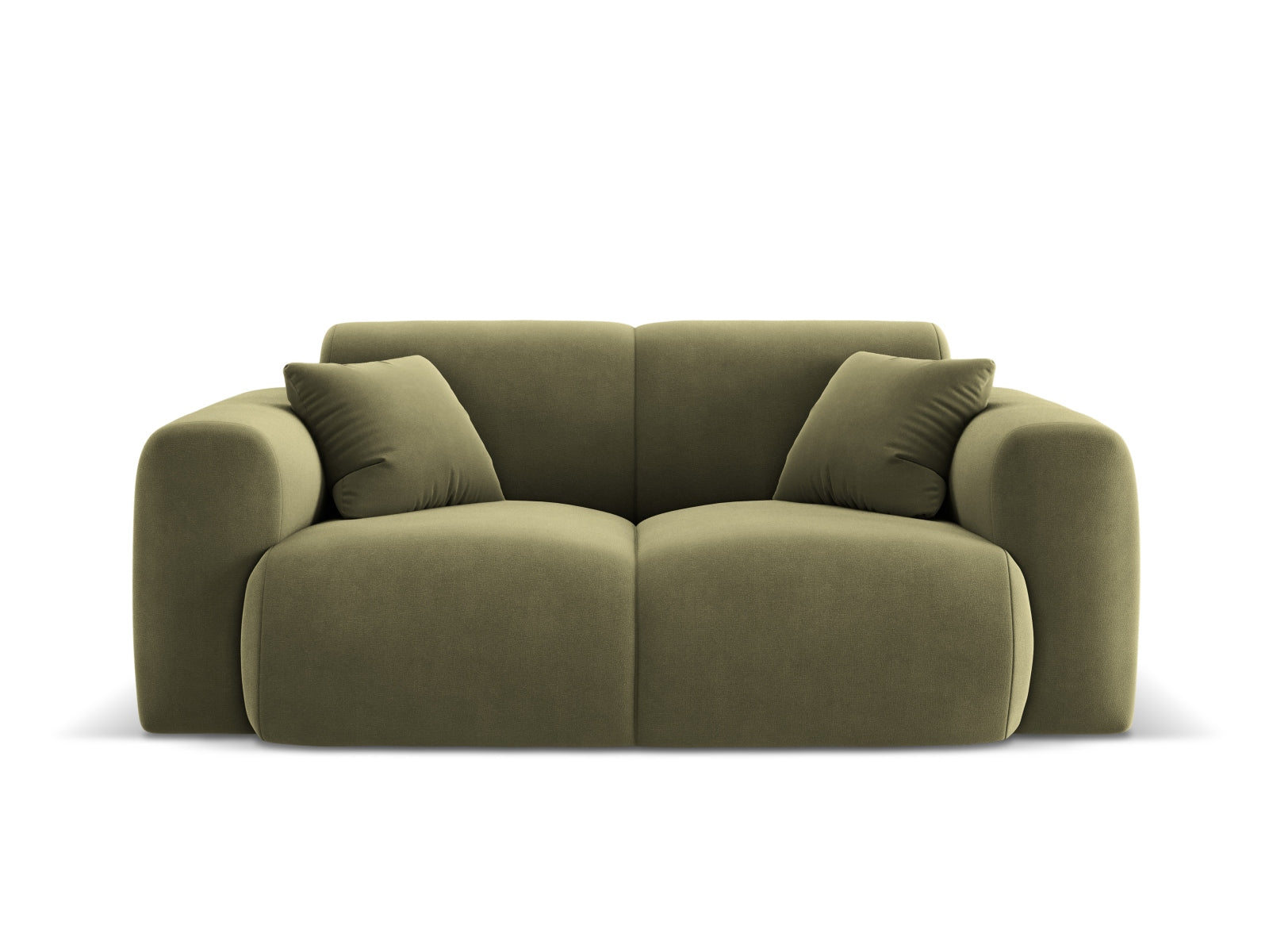 Nolio Velour Sofa 2 Sitzer 95cm in Light Green präsentiert im Onlineshop von KAQTU Design AG. 2er Sofa ist von Cosmopolitan Design