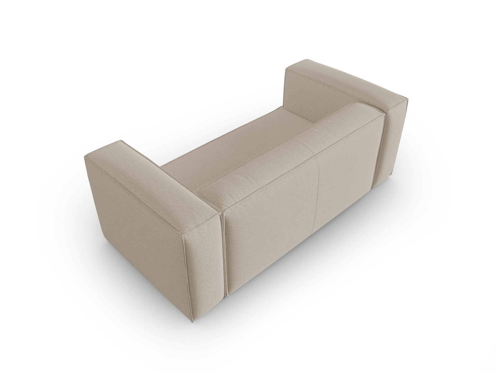 Erleben Sie das elegante Mackay 2-Sitzer Sofa von Cosmopolitan Design – ein modernes Velours Sofa, das Komfort und Stil vereint.