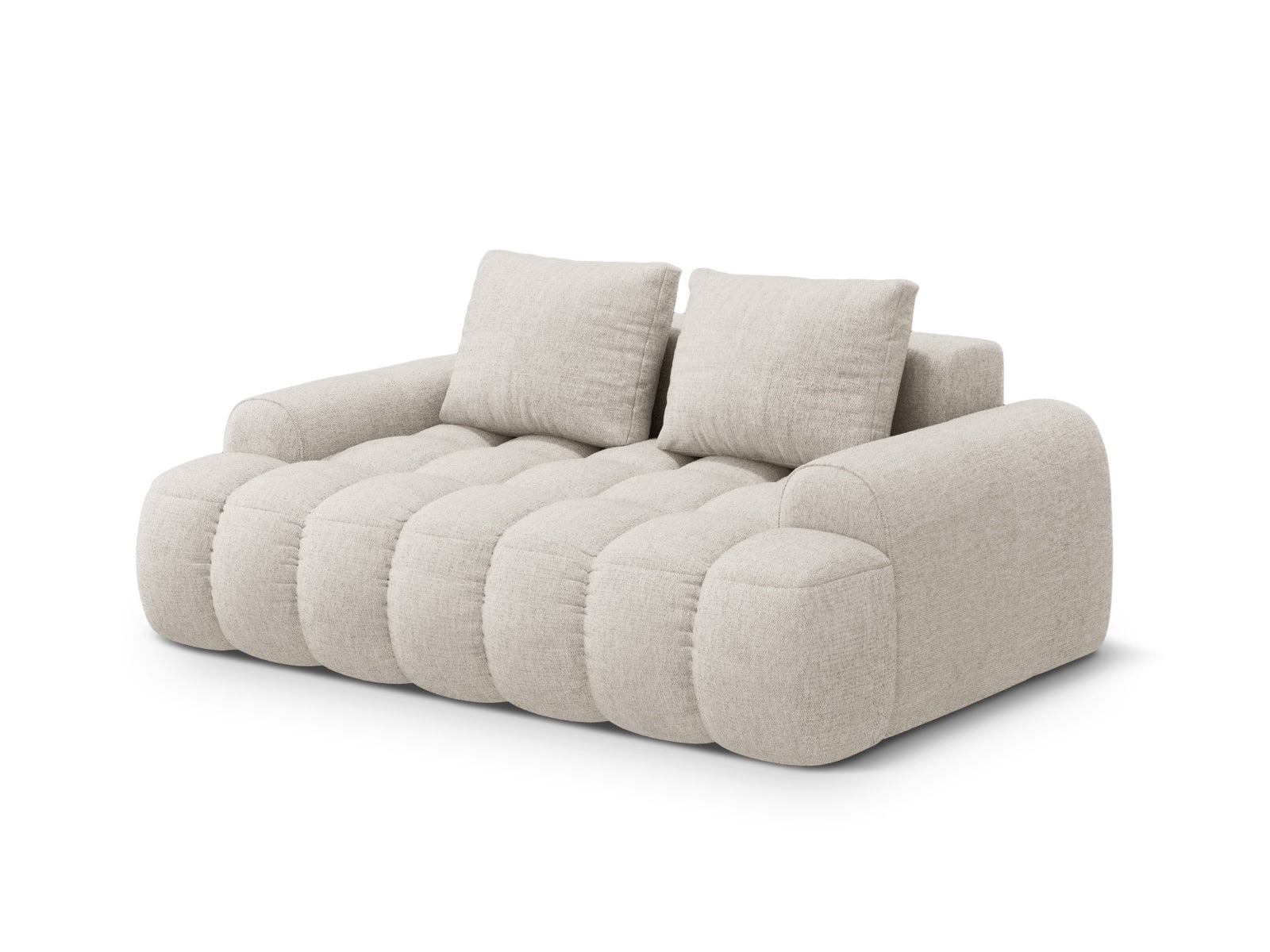 Erleben Sie das Linz Sofa 2 Sitzer 100cm von Cosmopolitan Design – ein elegantes, komfortables Möbelstück, das kleinen Wohnräumen Stil verleiht.