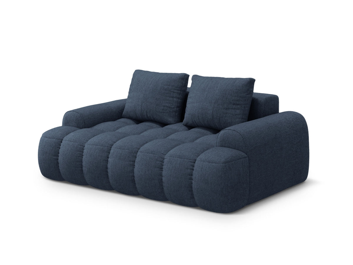 Linz Sofa 2 Sitzer 100cm in Dark Blue-Sorella präsentiert im Onlineshop von KAQTU Design AG. 2er Sofa ist von Cosmopolitan Design