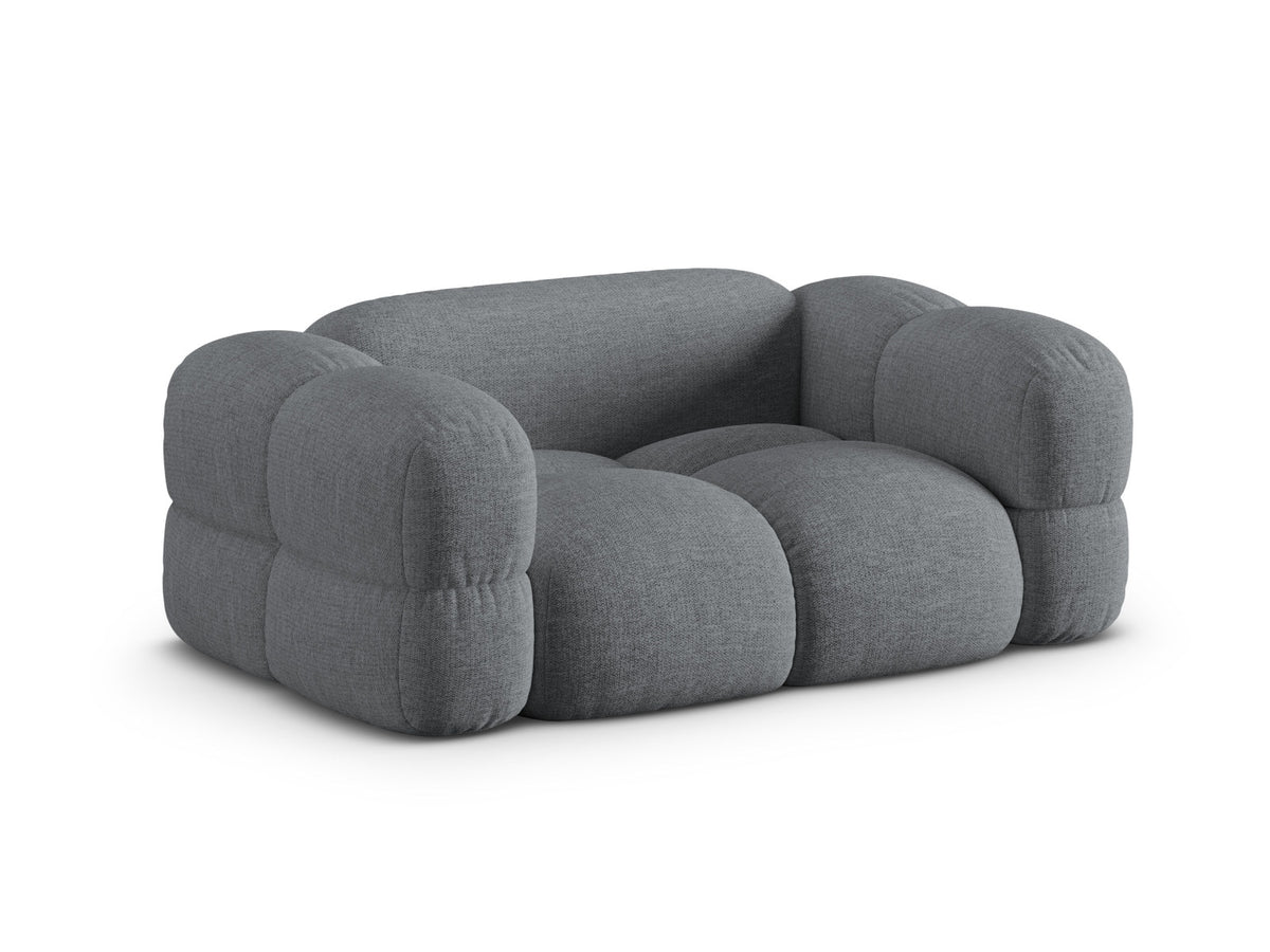 Loretto Sofa 2 Sitzer 100cm in Grey-Sorella präsentiert im Onlineshop von KAQTU Design AG. 2er Sofa ist von Cosmopolitan Design