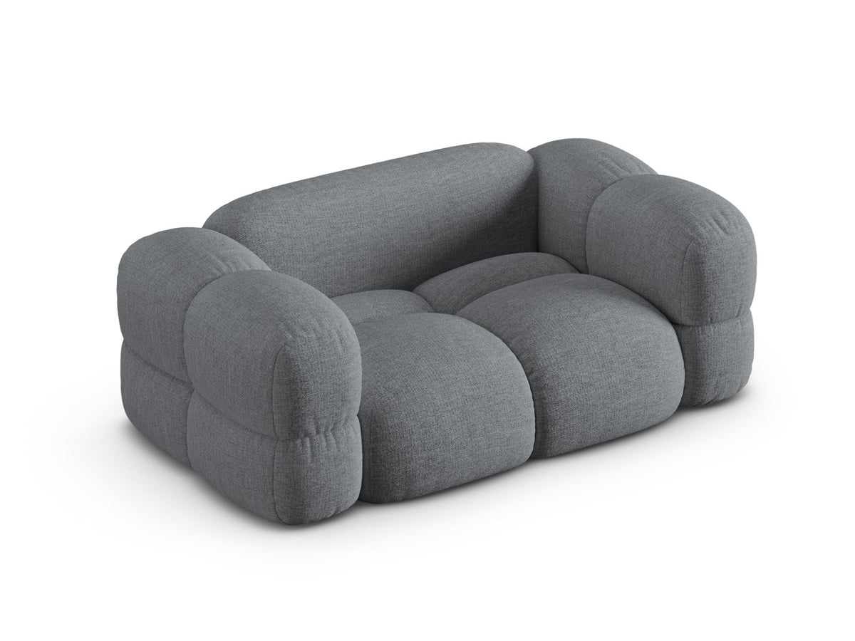 Loretto Sofa 2 Sitzer 100cm in Grey-Sorella präsentiert im Onlineshop von KAQTU Design AG. 2er Sofa ist von Cosmopolitan Design