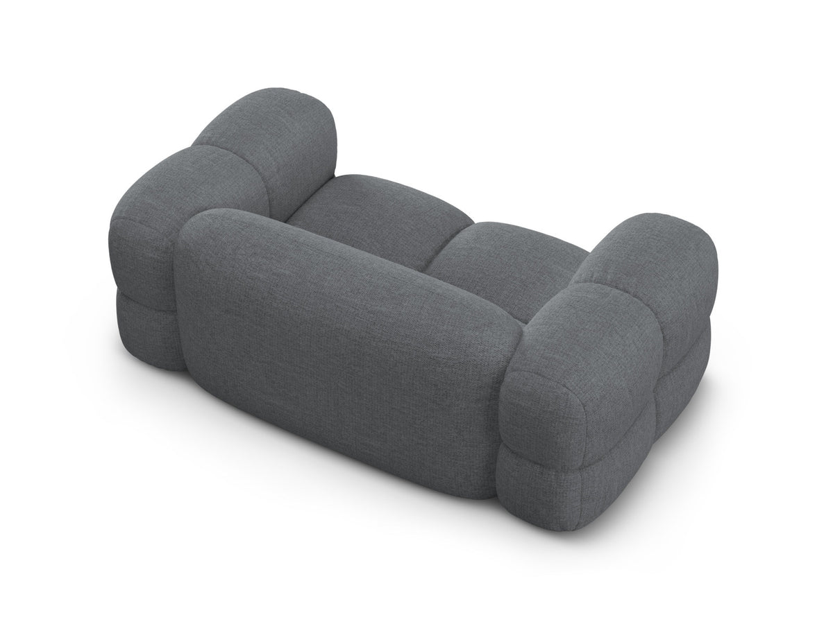 Loretto Sofa 2 Sitzer 100cm in Grey-Sorella präsentiert im Onlineshop von KAQTU Design AG. 2er Sofa ist von Cosmopolitan Design