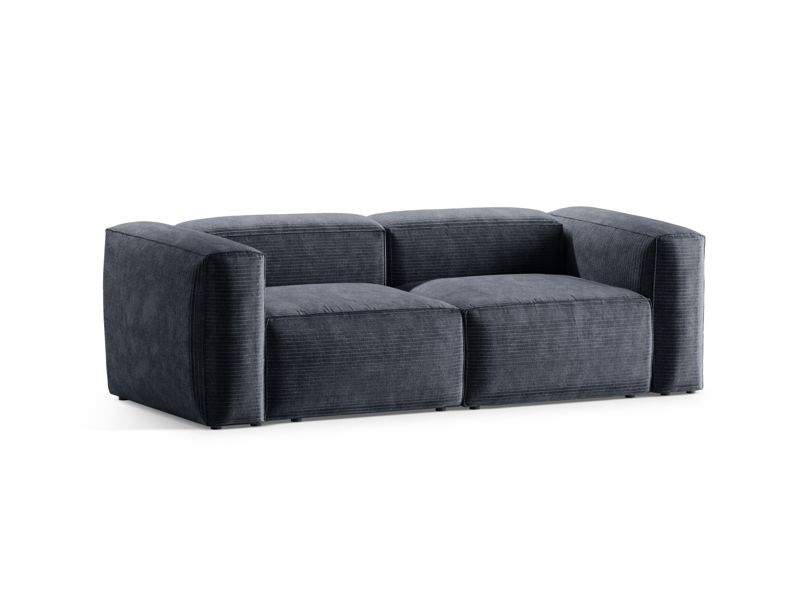 Bergamo Modular Sofa 2 Sitzer in Muted Blue-Perla präsentiert im Onlineshop von KAQTU Design AG. 2er Sofa ist von Cosmopolitan Design