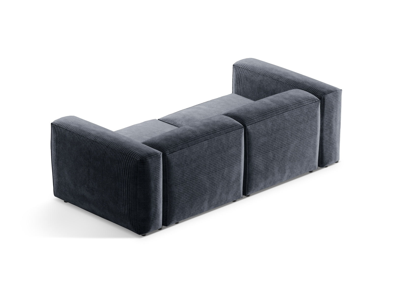 Bergamo Modular Sofa 2 Sitzer in Muted Blue-Perla präsentiert im Onlineshop von KAQTU Design AG. 2er Sofa ist von Cosmopolitan Design