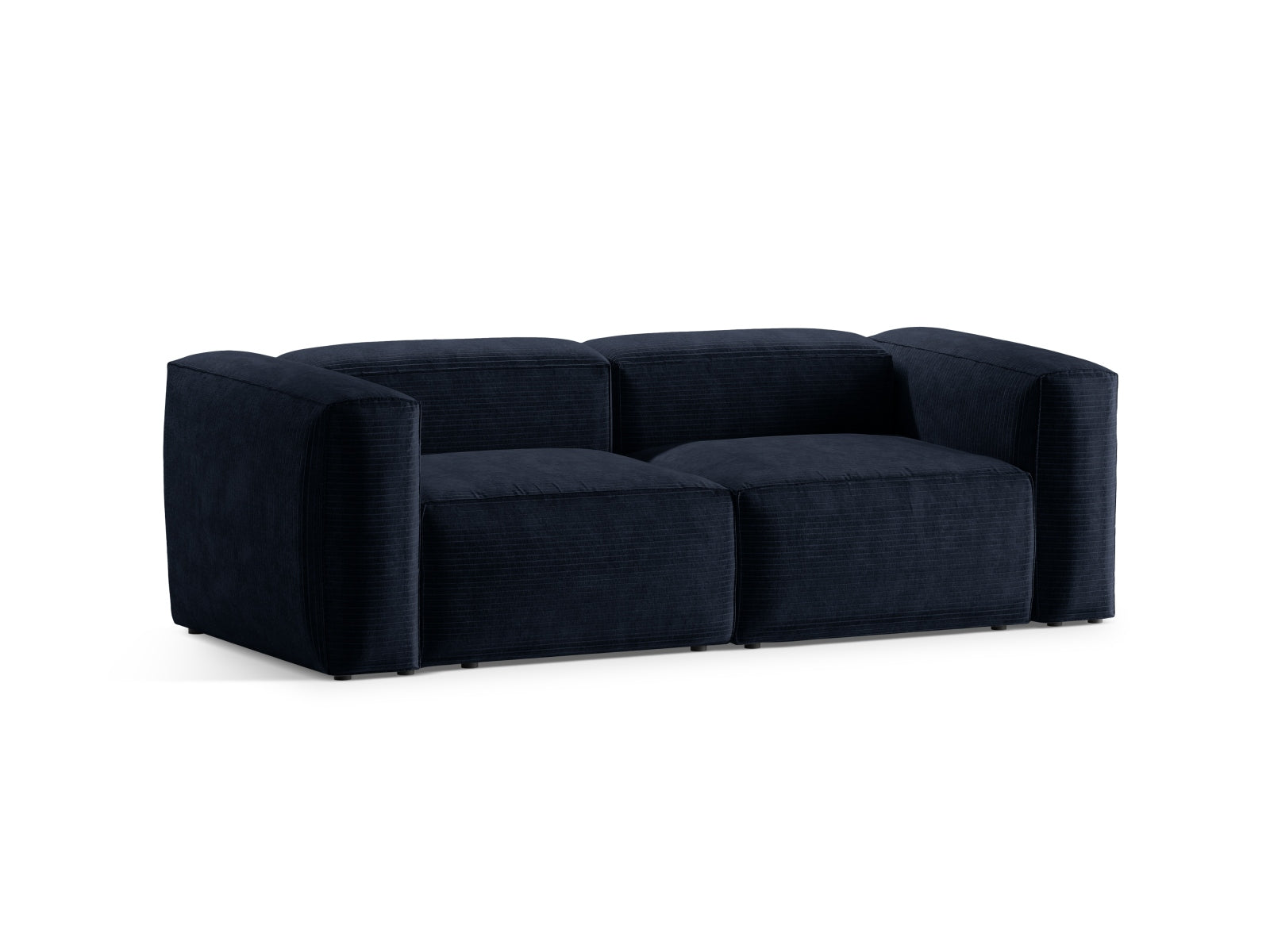 Bergamo Modular Sofa 2 Sitzer in Navy Blue-Perla präsentiert im Onlineshop von KAQTU Design AG. 2er Sofa ist von Cosmopolitan Design