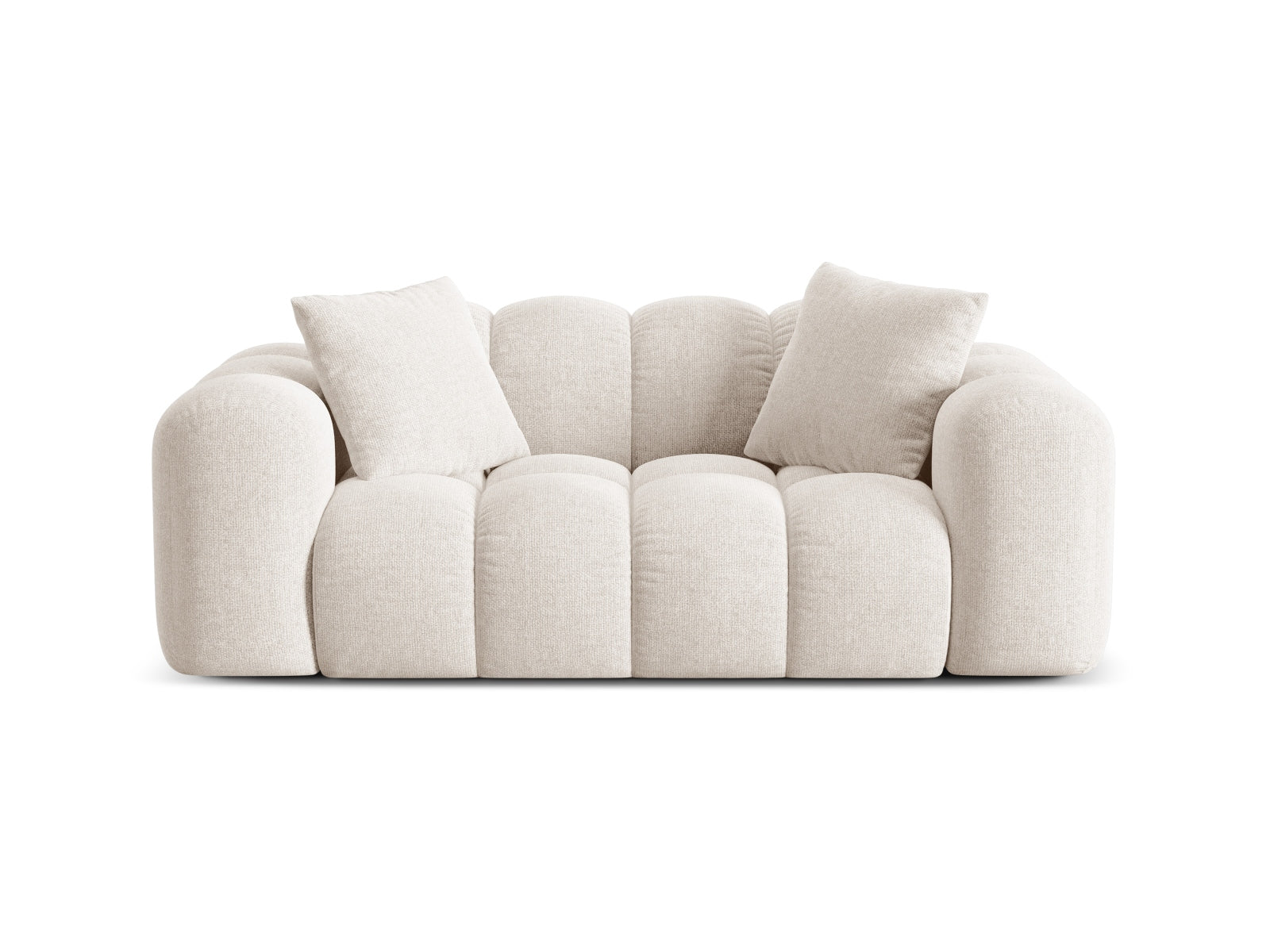 2-Sitzer Sofa Treno in Light Beige-Eden präsentiert im Onlineshop von KAQTU Design AG. 2er Sofa ist von Cosmopolitan Design