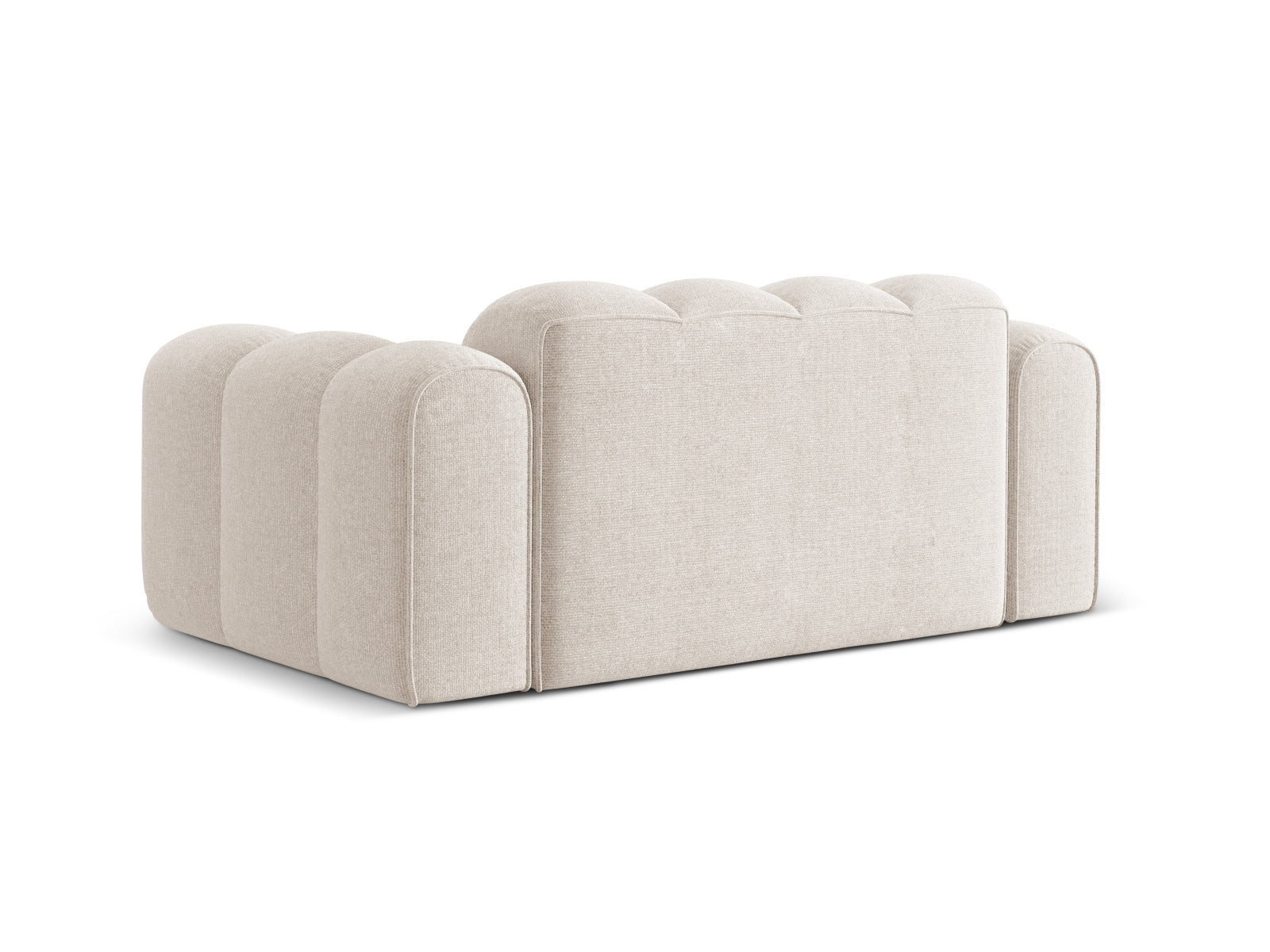 Elegantes 2-Sitzer Sofa Treno in sanftem Beige, ideal für stilvolle Wohnräume. Komfort und Qualität vereint von Cosmopolitan Design.