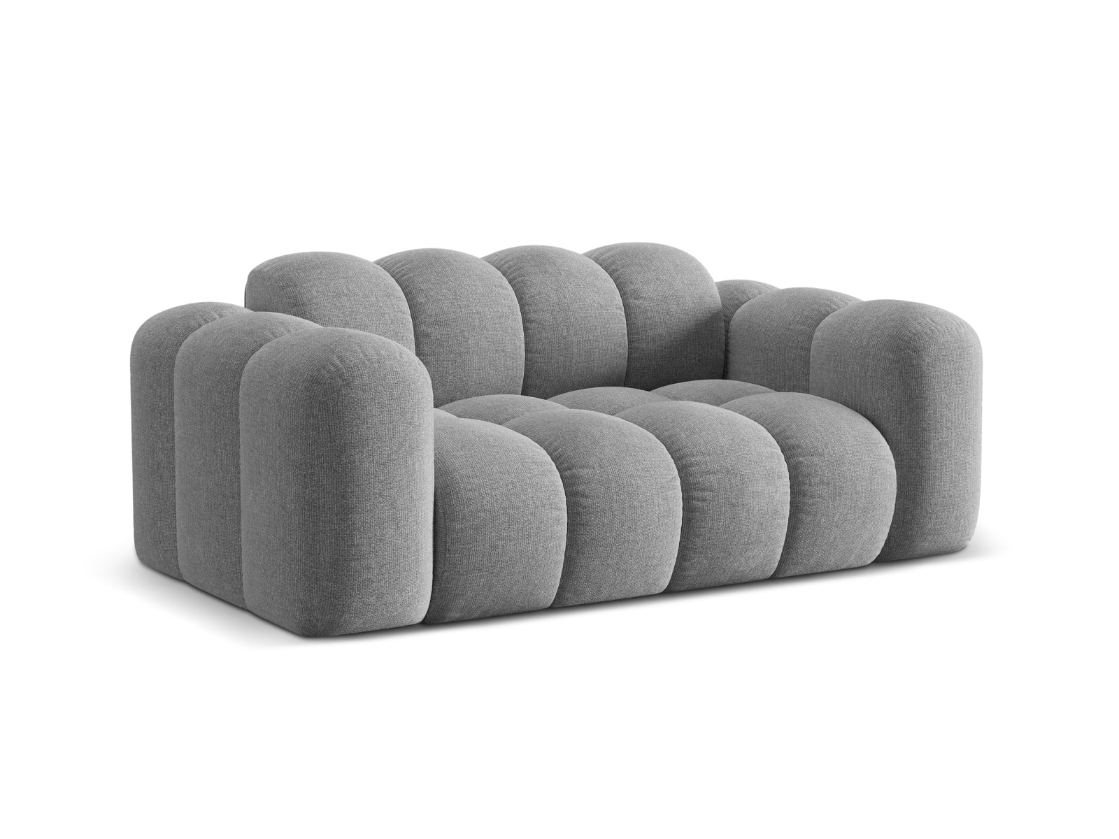 Elegantes 2-Sitzer Sofa Treno in hellem Grau, ideal für moderne Wohnräume, erhältlich bei KAQTU Design AG.
