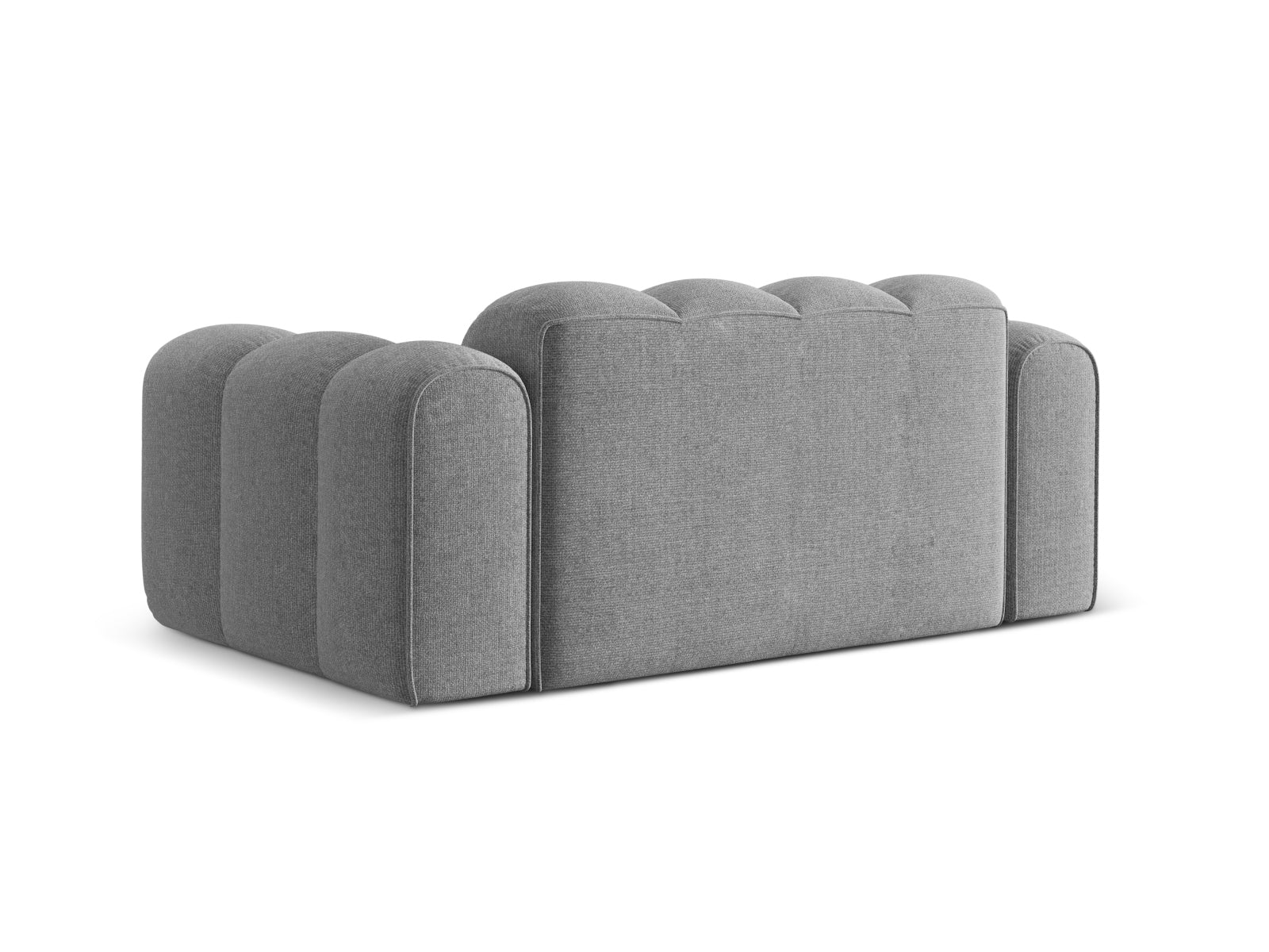 Elegantes 2-Sitzer Sofa Treno in dezentem Grau, ideal für moderne Wohnräume und stilvolle Akzente im Wohnzimmer.