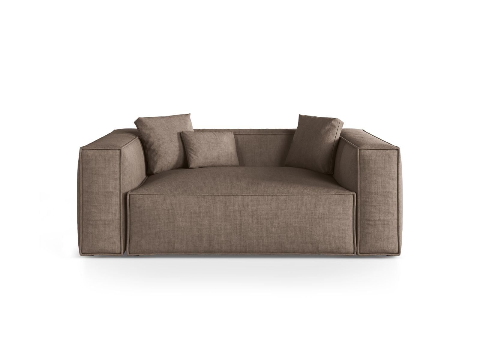 2-Sitzer Sofa Aveiro in Cappuccino-Liberty präsentiert im Onlineshop von KAQTU Design AG. 2er Sofa ist von Cosmopolitan Design