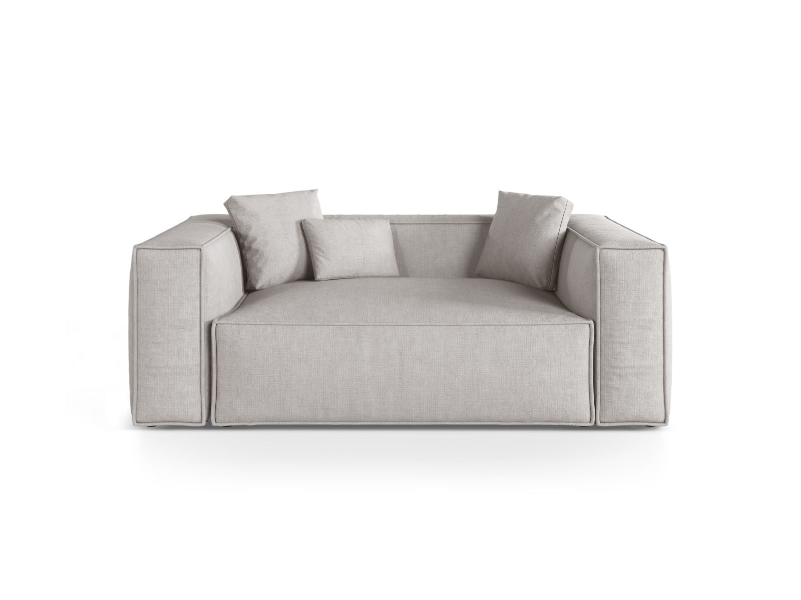2-Sitzer Sofa Aveiro in Light Grey-Liberty präsentiert im Onlineshop von KAQTU Design AG. 2er Sofa ist von Cosmopolitan Design