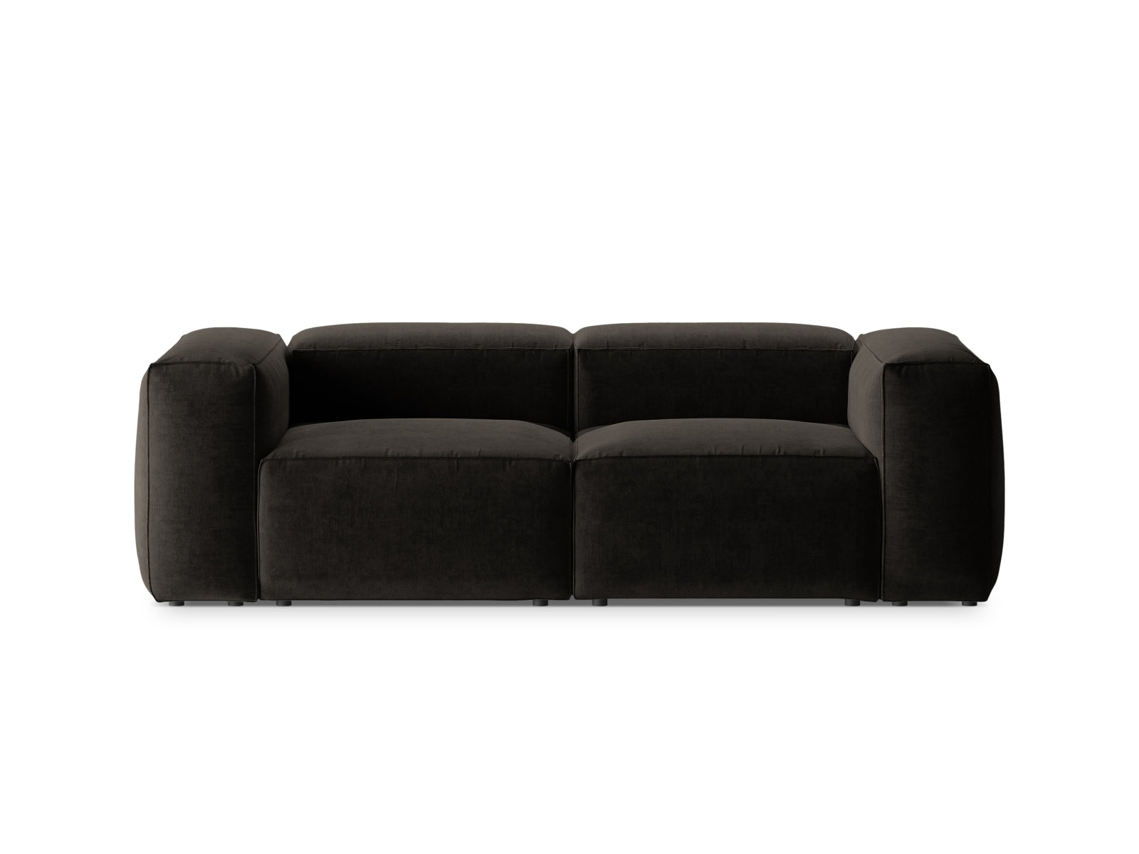 Bergamo Modular Sofa 2 Sitzer in Black-Liberty präsentiert im Onlineshop von KAQTU Design AG. 2er Sofa ist von Cosmopolitan Design