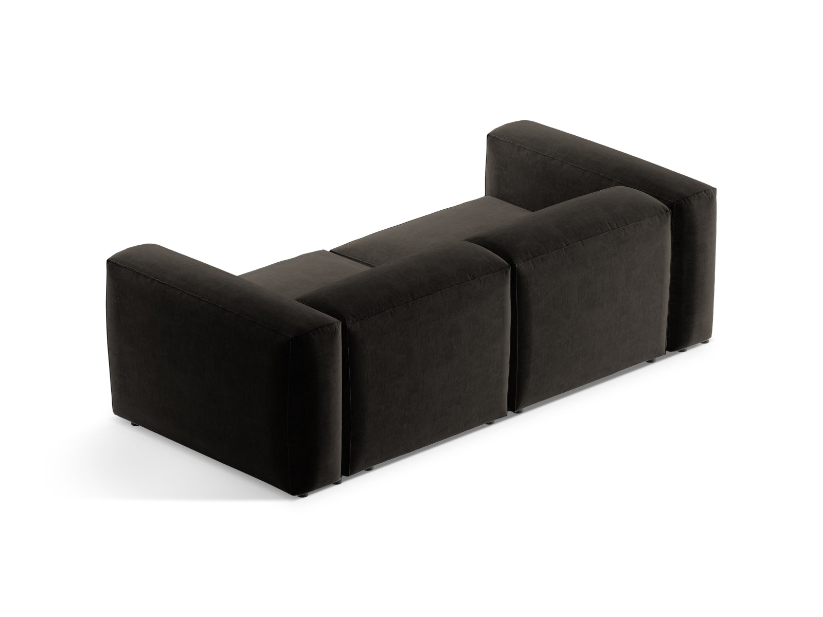 Bergamo Modular Sofa 2 Sitzer in Black-Liberty präsentiert im Onlineshop von KAQTU Design AG. 2er Sofa ist von Cosmopolitan Design