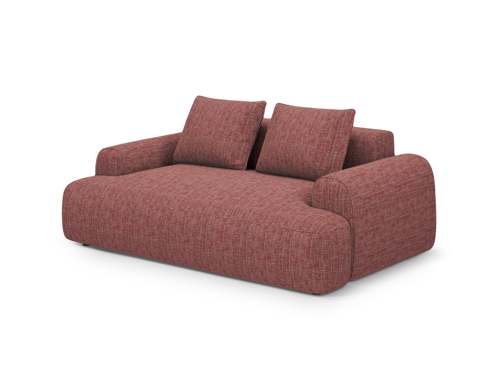 Elegantes 2-Sitzer Sofa Calma von Cosmopolitan Design in stilvollem Red-Baltimore, ideal für moderne Wohnräume.