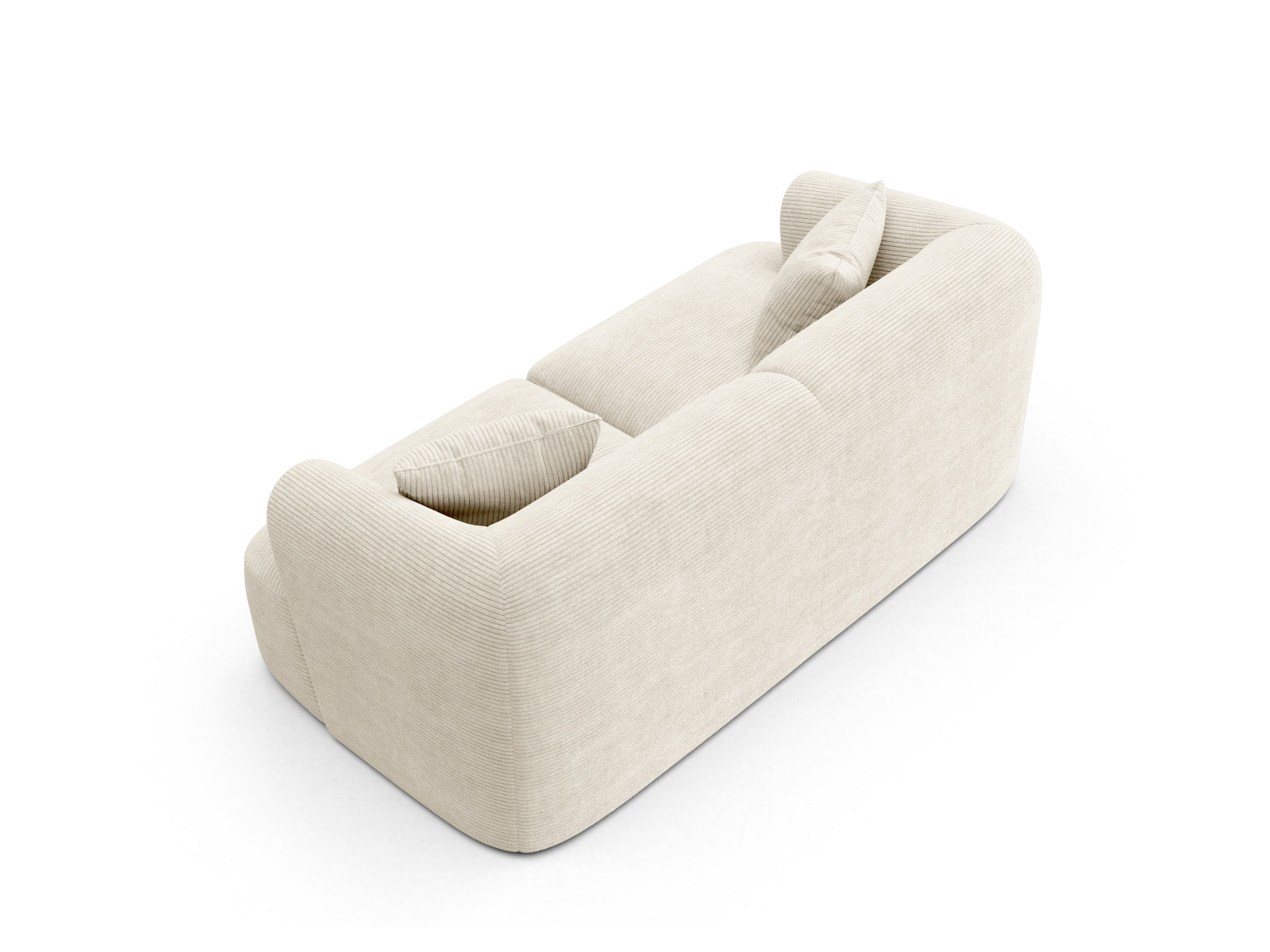 Modulares 2-Sitzer Sofa Campi in sanftem Ivory, perfekt für zeitgemäße Einrichtung und gemütliche Atmosphäre im Wohnbereich.