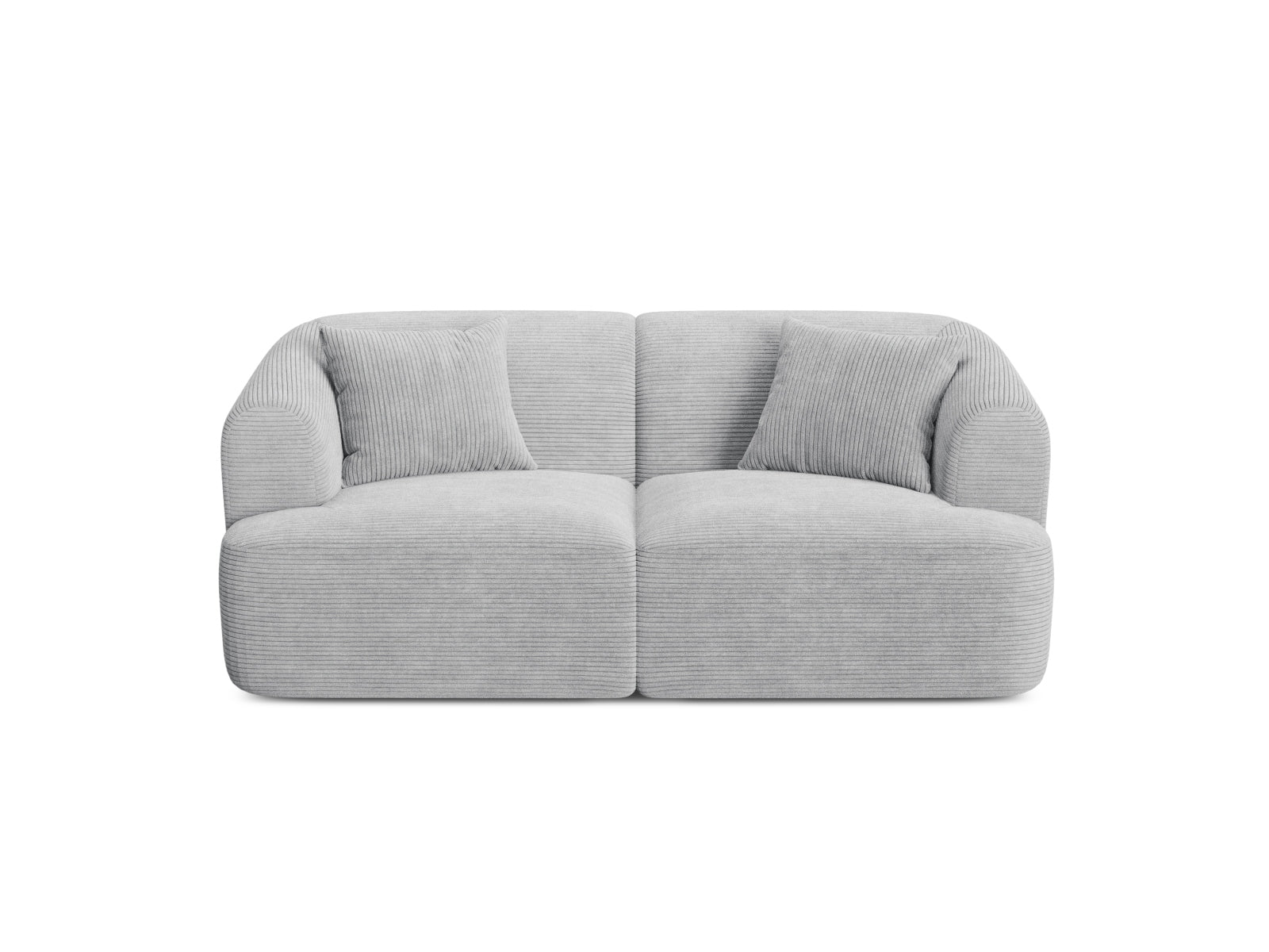 2-Sitzer Modular Sofa Campi in Silver-Lincoln D präsentiert im Onlineshop von KAQTU Design AG. 2er Sofa ist von Cosmopolitan Design