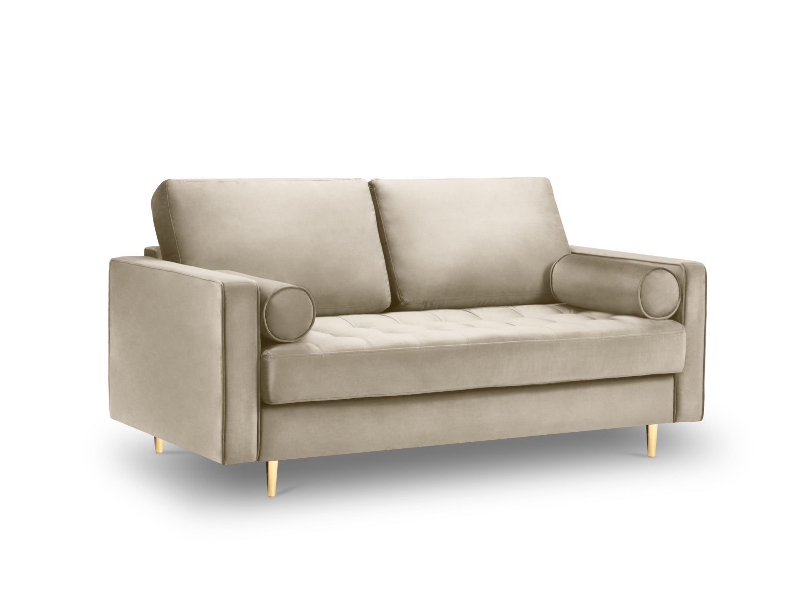 2-Sitzer Sofa Aspen in Dark Beige-Salvador präsentiert im Onlineshop von KAQTU Design AG. 2er Sofa ist von Cosmopolitan Design