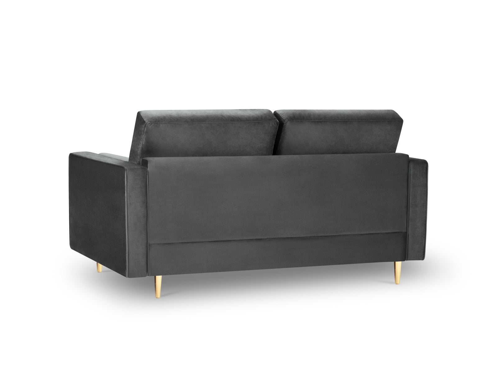 Elegantes 2-Sitzer Sofa Aspen in zeitlosem Dunkelgrau, ideal für gemütliche Abende und modernes Wohndesign von Cosmopolitan Design.