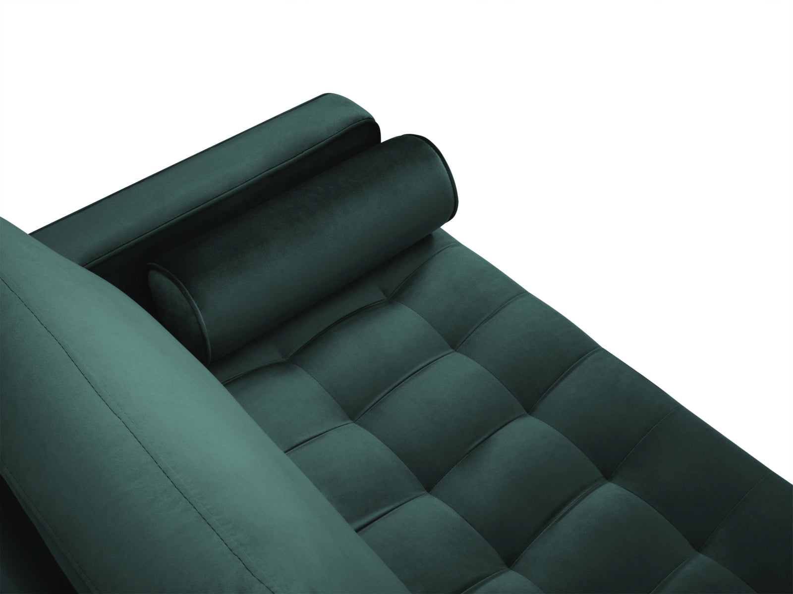 Elegantes 2-Sitzer Sofa Aspen in modernem Petrol, ideal für einladende Wohnräume und entspannte Stunden mit Freunden.