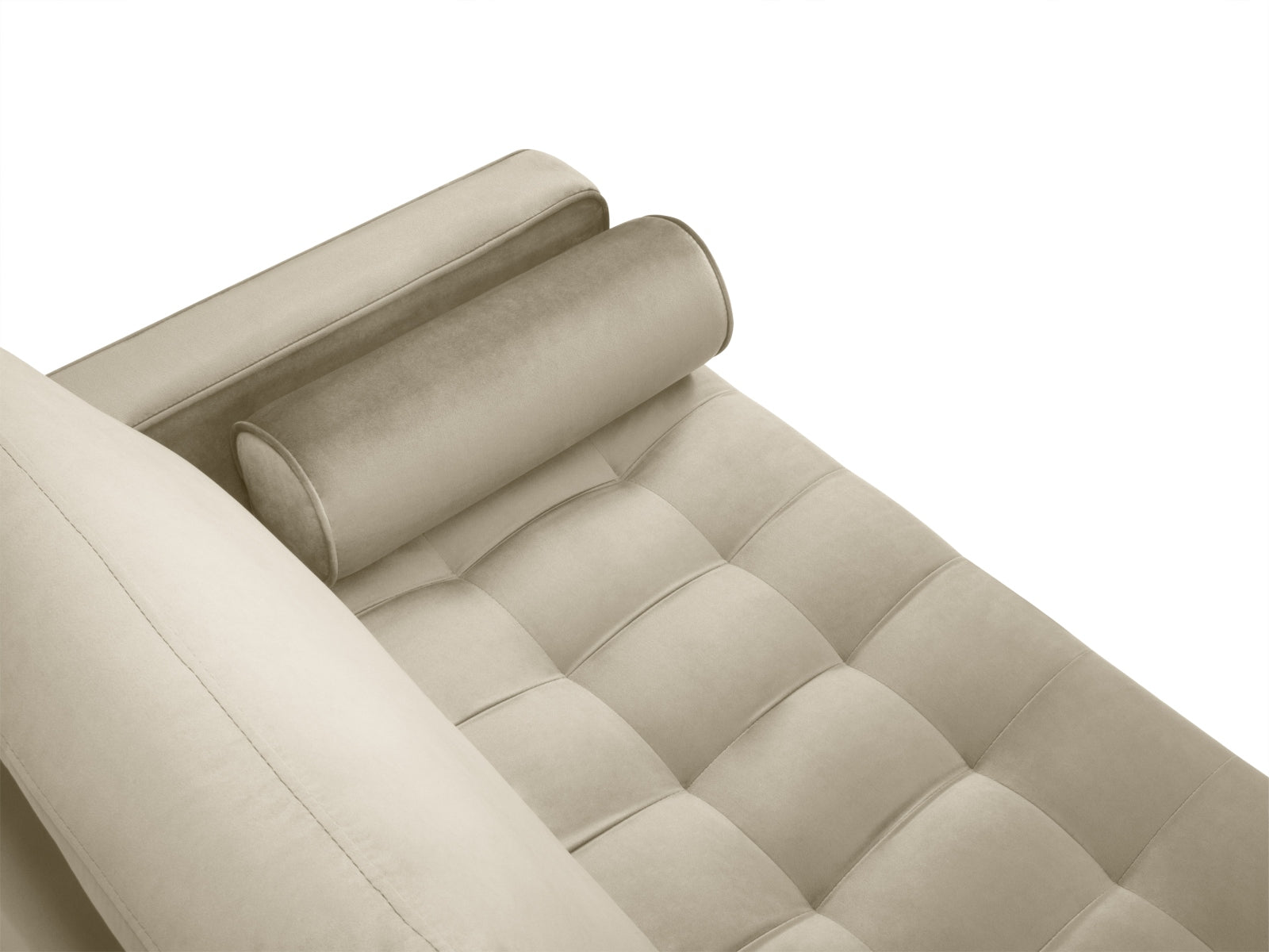 Stilvolles 2-Sitzer Sofa Aspen in edlem Dunkelbeige, perfekt für entspannte Abende und stilvolle Einrichtung in jedem Zuhause.