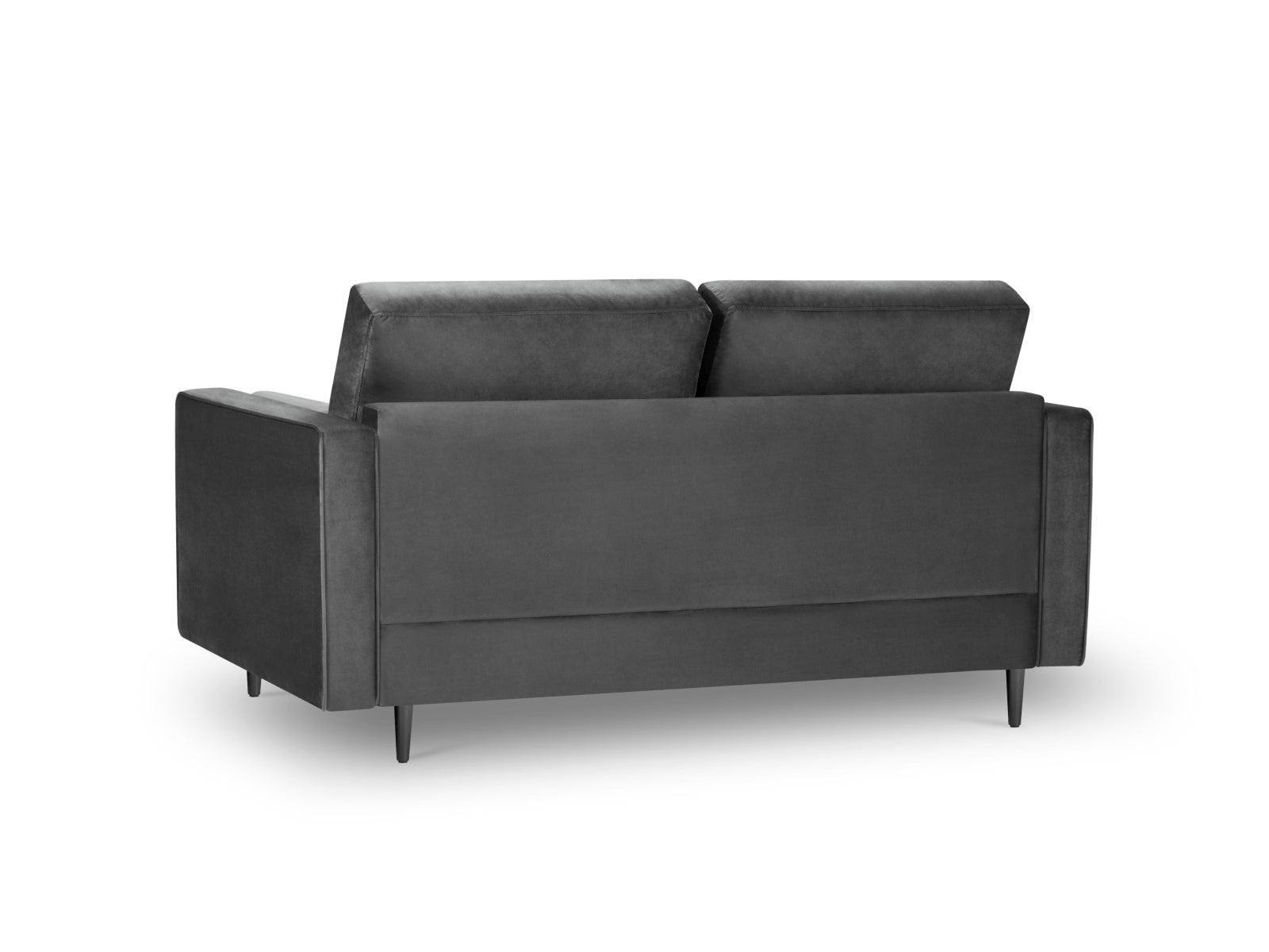 Modernes 2-Sitzer Sofa Aspen in edlem Dunkelgrau, perfekt für stilvolle Wohnräume, erhältlich bei Cosmopolitan Design.