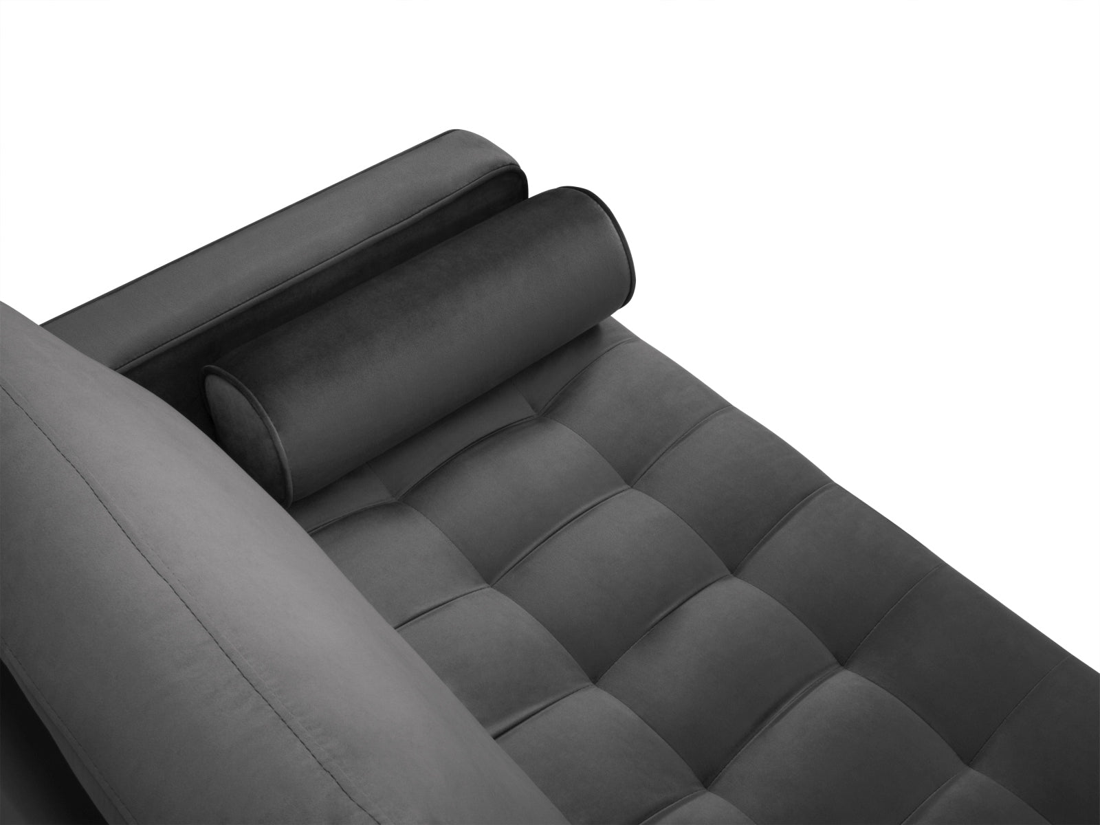 Elegantes 2-Sitzer Sofa Aspen in zeitlosem Dunkelgrau, ideal für gemütliche und moderne Wohnambiente von Cosmopolitan Design.