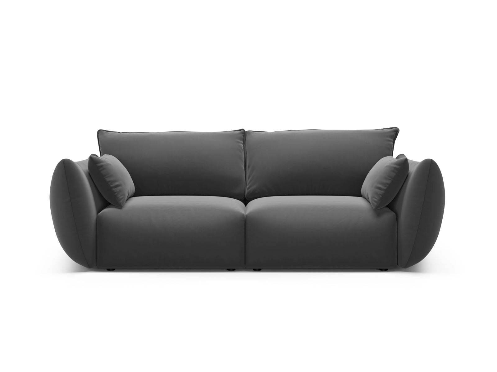 2-Sitzer Sofa Matera in Dark Grey-Salvador präsentiert im Onlineshop von KAQTU Design AG. 2er Sofa ist von Cosmopolitan Design