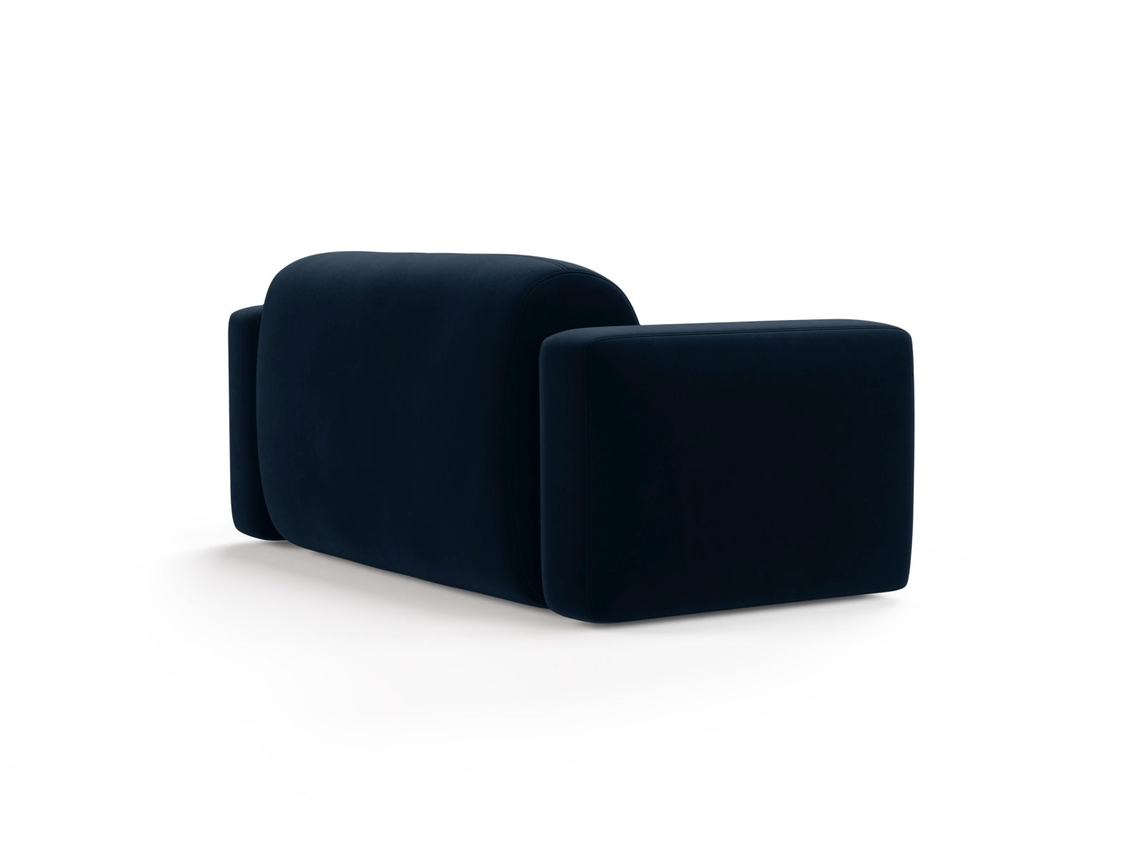 Modulares 2-Sitzer Sofa aus Strino Velour in Royal Blue, perfekt für moderne Wohnkonzepte, von Cosmopolitan Design.