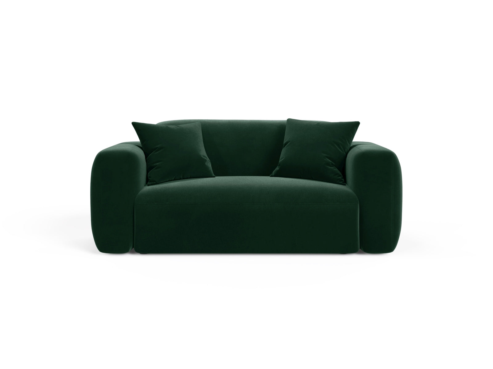 Strino Velour Modular Sofa 2 Sitzer in Bottle Green-Salvador präsentiert im Onlineshop von KAQTU Design AG. 2er Sofa ist von Cosmopolitan Design