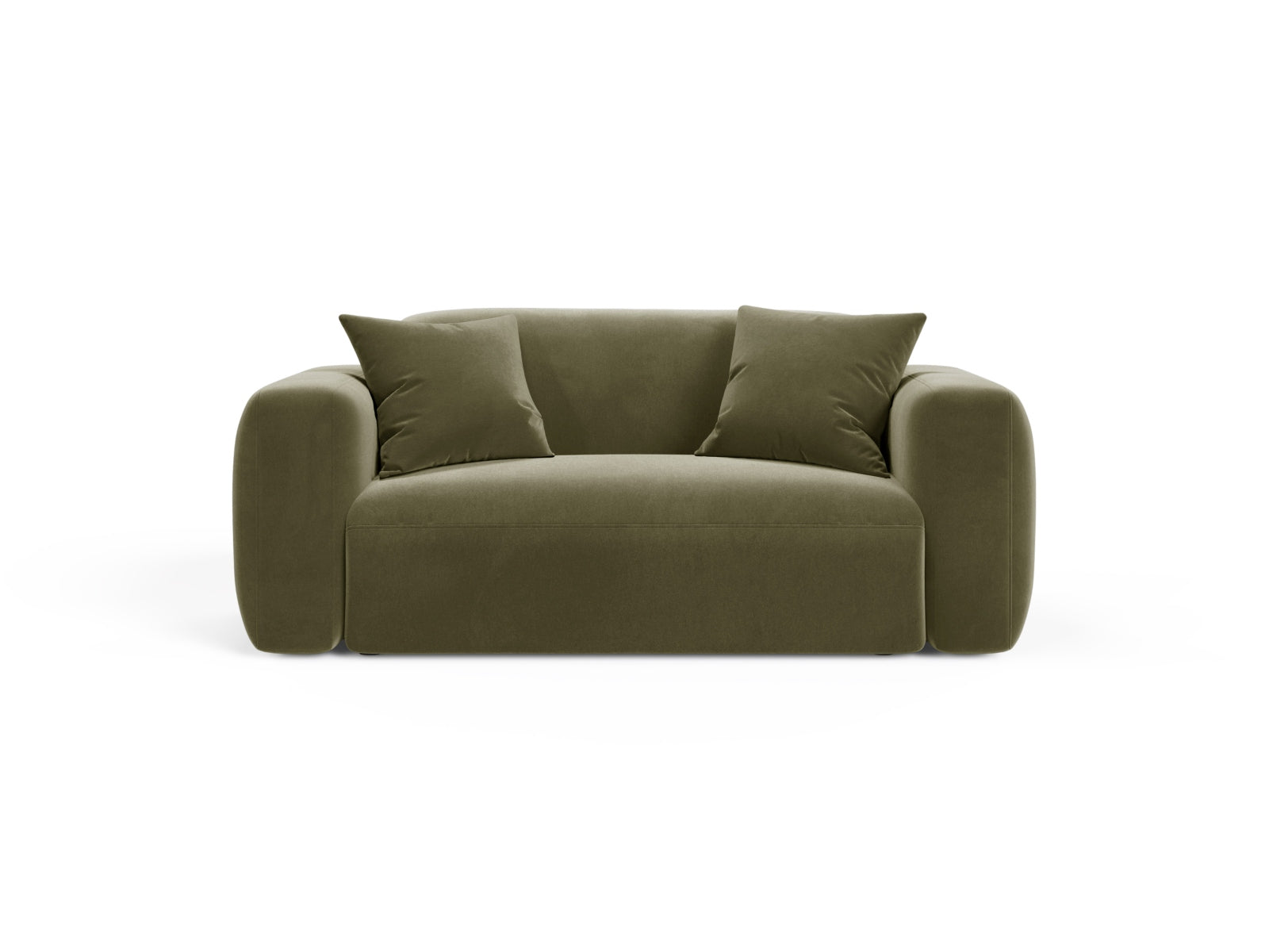 Strino Velour Modular Sofa 2 Sitzer in Green-Salvador präsentiert im Onlineshop von KAQTU Design AG. 2er Sofa ist von Cosmopolitan Design