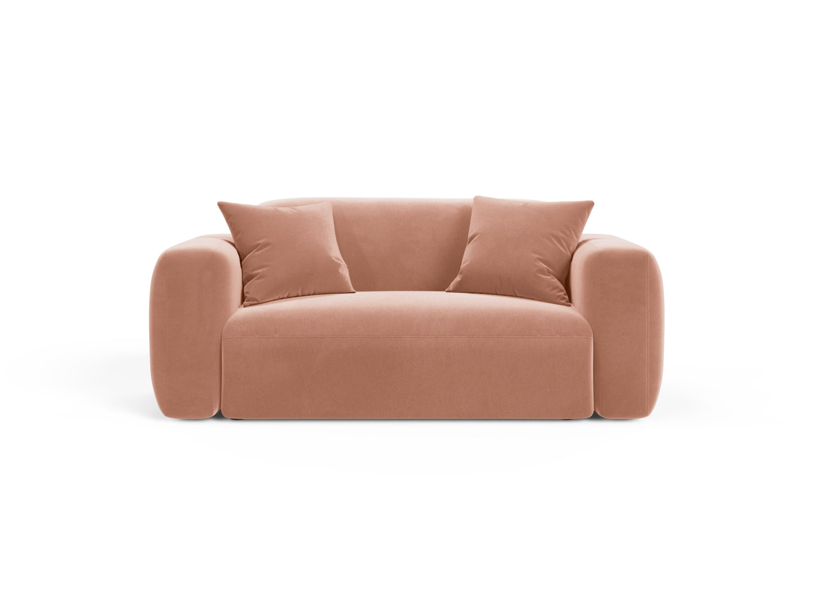 Strino Velour Modular Sofa 2 Sitzer in Pink-Salvador präsentiert im Onlineshop von KAQTU Design AG. 2er Sofa ist von Cosmopolitan Design