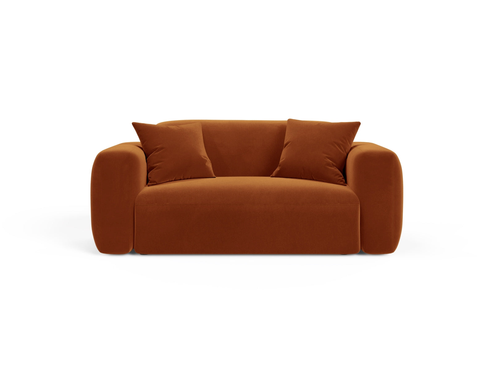 Strino Velour Modular Sofa 2 Sitzer in Terracotta-Salvador präsentiert im Onlineshop von KAQTU Design AG. 2er Sofa ist von Cosmopolitan Design