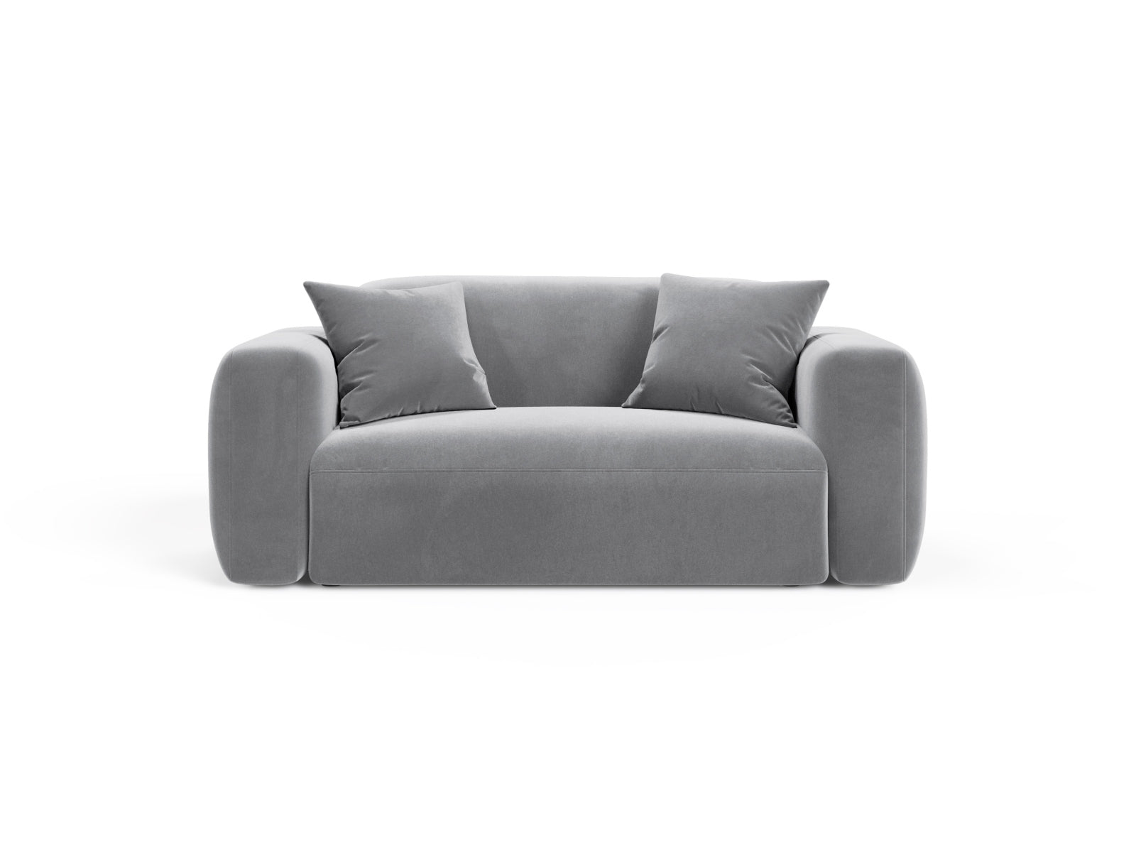 Strino Velour Modular Sofa 2 Sitzer in Grey-Salvador präsentiert im Onlineshop von KAQTU Design AG. 2er Sofa ist von Cosmopolitan Design