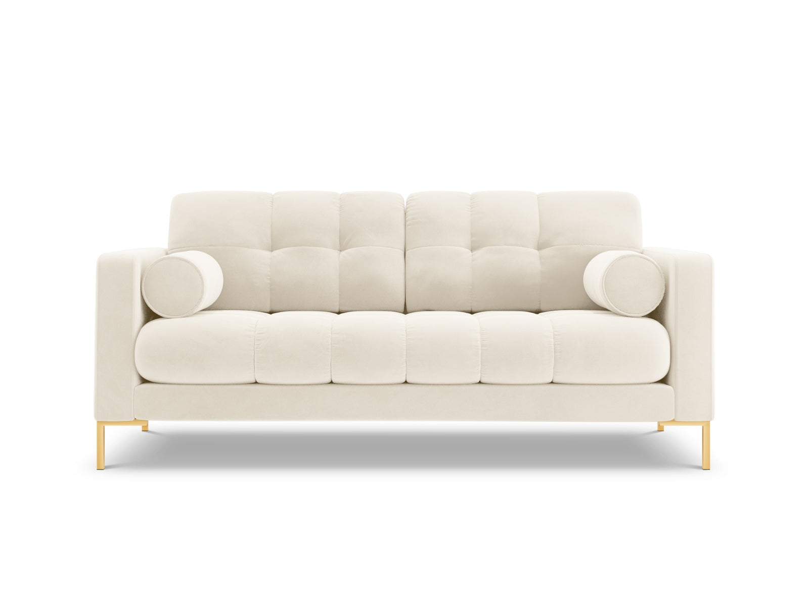 Modernes 2-Sitzer Sofa Bali in zartem Beige, perfekt für gemütliche Abende und stilvolle Einrichtungsideen.