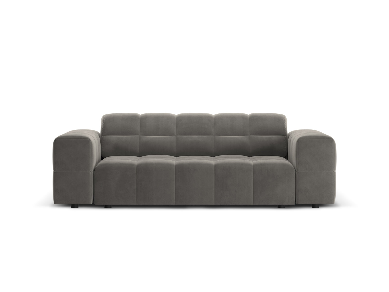 Chicago Velour Sofa 2 Sitzer 102cm in Light Grey-Bluvel präsentiert im Onlineshop von KAQTU Design AG. 2er Sofa ist von Cosmopolitan Design