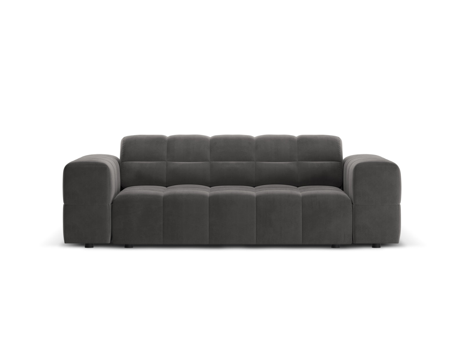Chicago Velour Sofa 2 Sitzer 102cm in Grey-Bluvel präsentiert im Onlineshop von KAQTU Design AG. 2er Sofa ist von Cosmopolitan Design