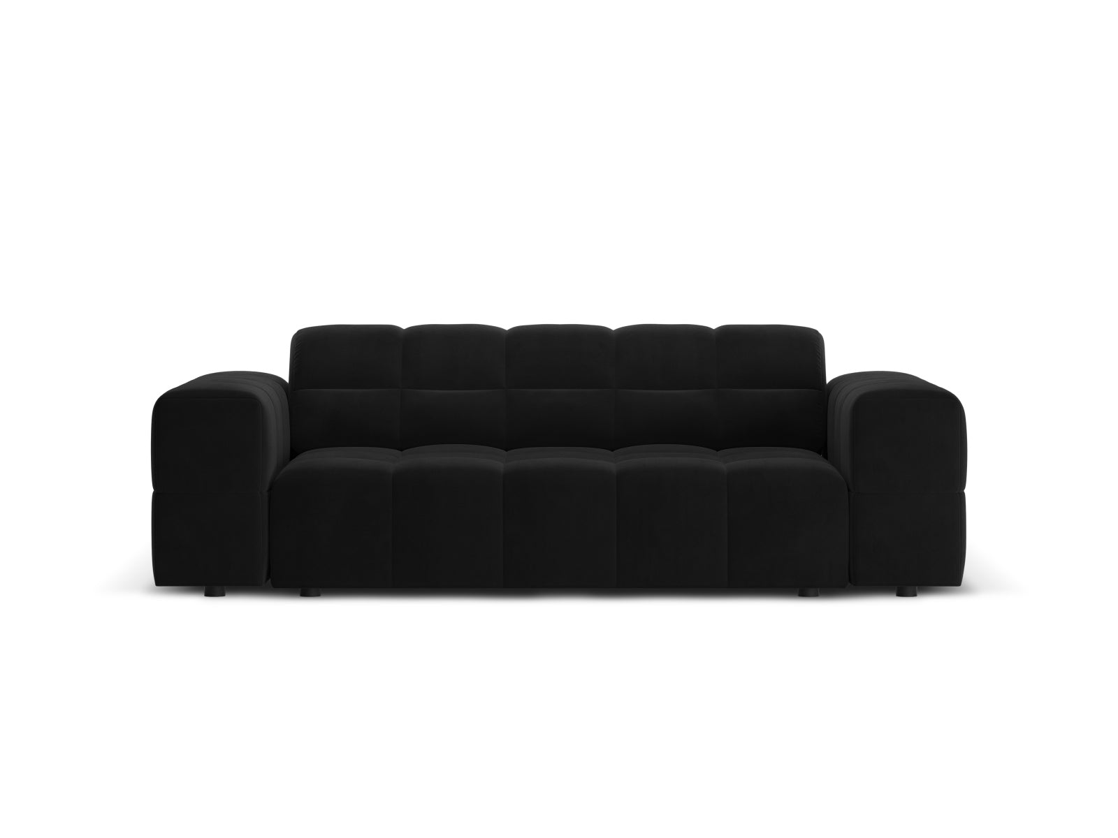 Chicago Velour Sofa 2 Sitzer 102cm in Black-Bluvel präsentiert im Onlineshop von KAQTU Design AG. 2er Sofa ist von Cosmopolitan Design