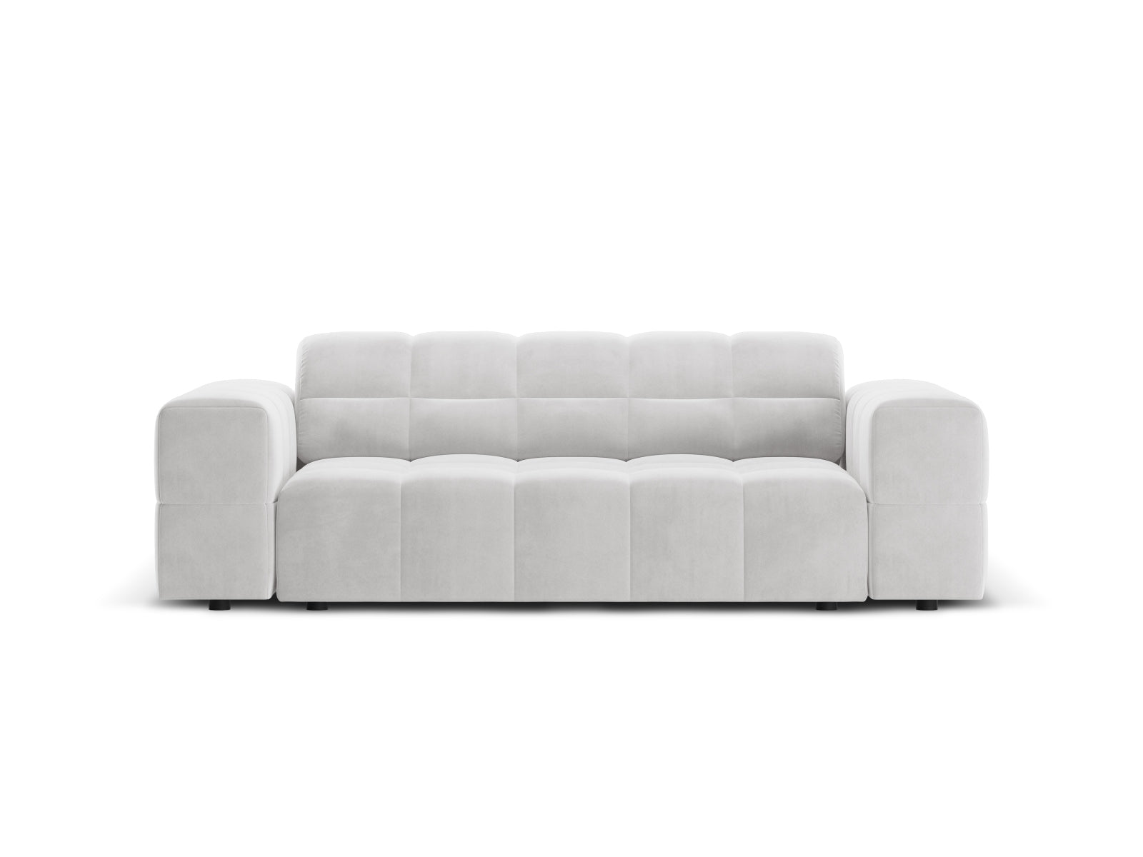 Chicago Velour Sofa 2 Sitzer 102cm in Silver-Bluvel präsentiert im Onlineshop von KAQTU Design AG. 2er Sofa ist von Cosmopolitan Design