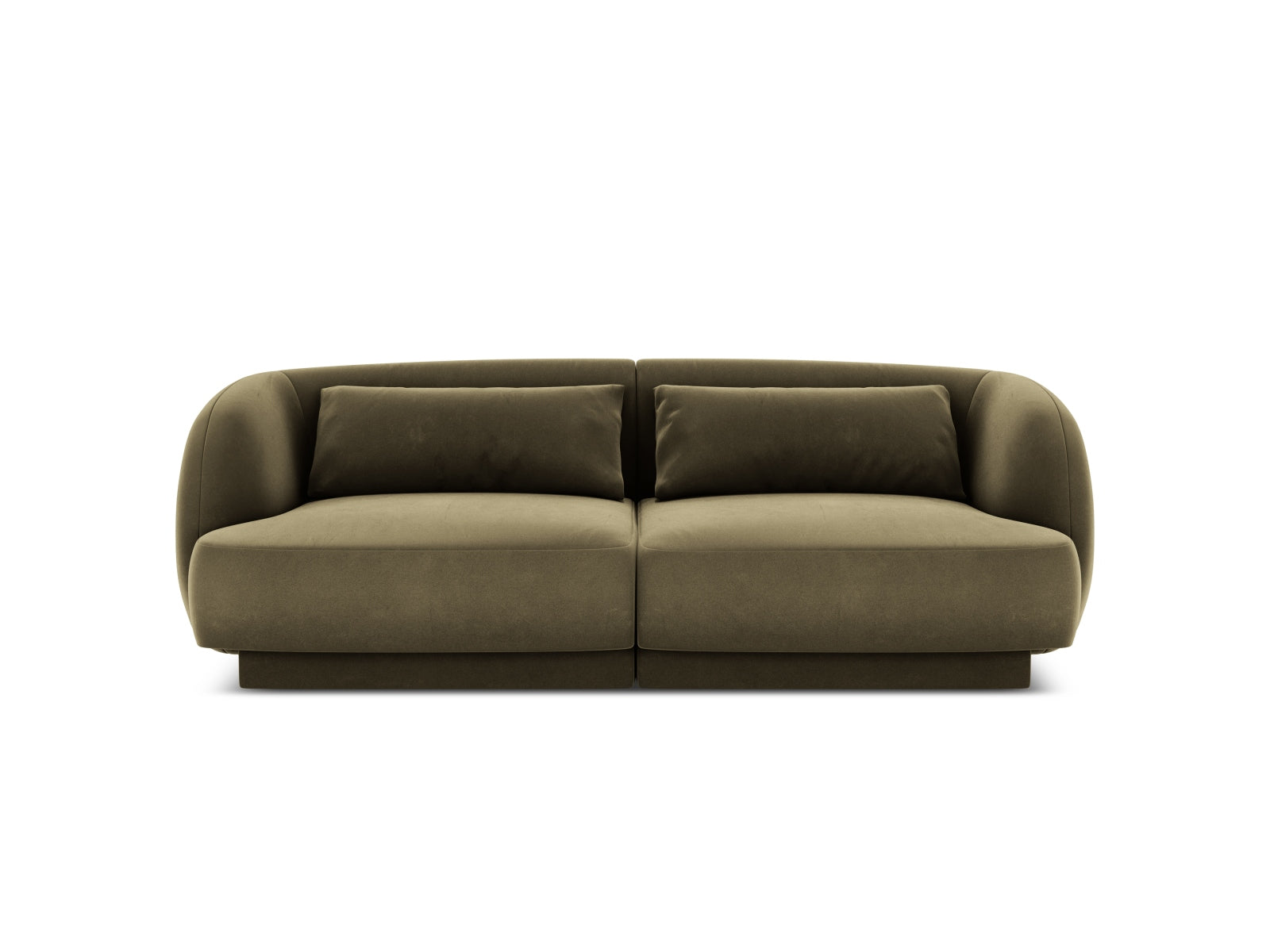 Tulum Velour Sofa 2 Sitzer 90cm in Green-Bluvel präsentiert im Onlineshop von KAQTU Design AG. 2er Sofa ist von Cosmopolitan Design