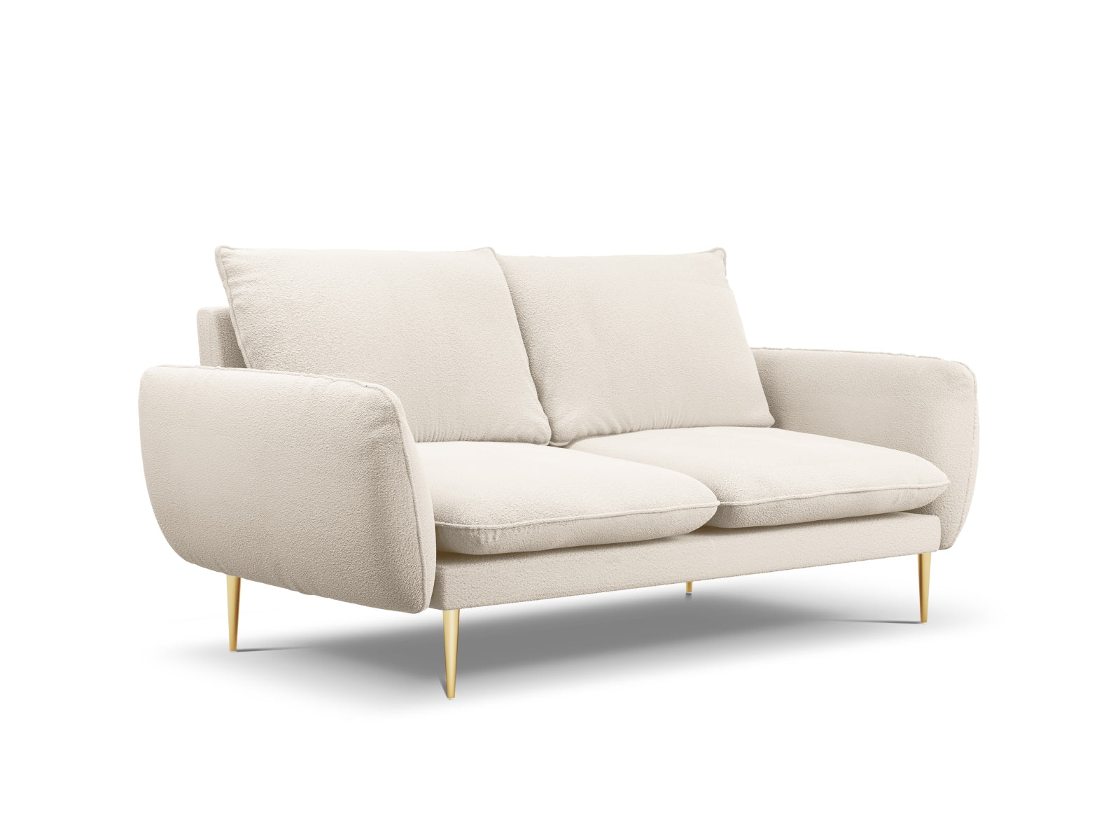 Erleben Sie das elegante Vienna Boucle Sofa 2 Sitzer von Cosmopolitan Design – perfekt für kompakte Wohnräume und stilvollen Komfort.