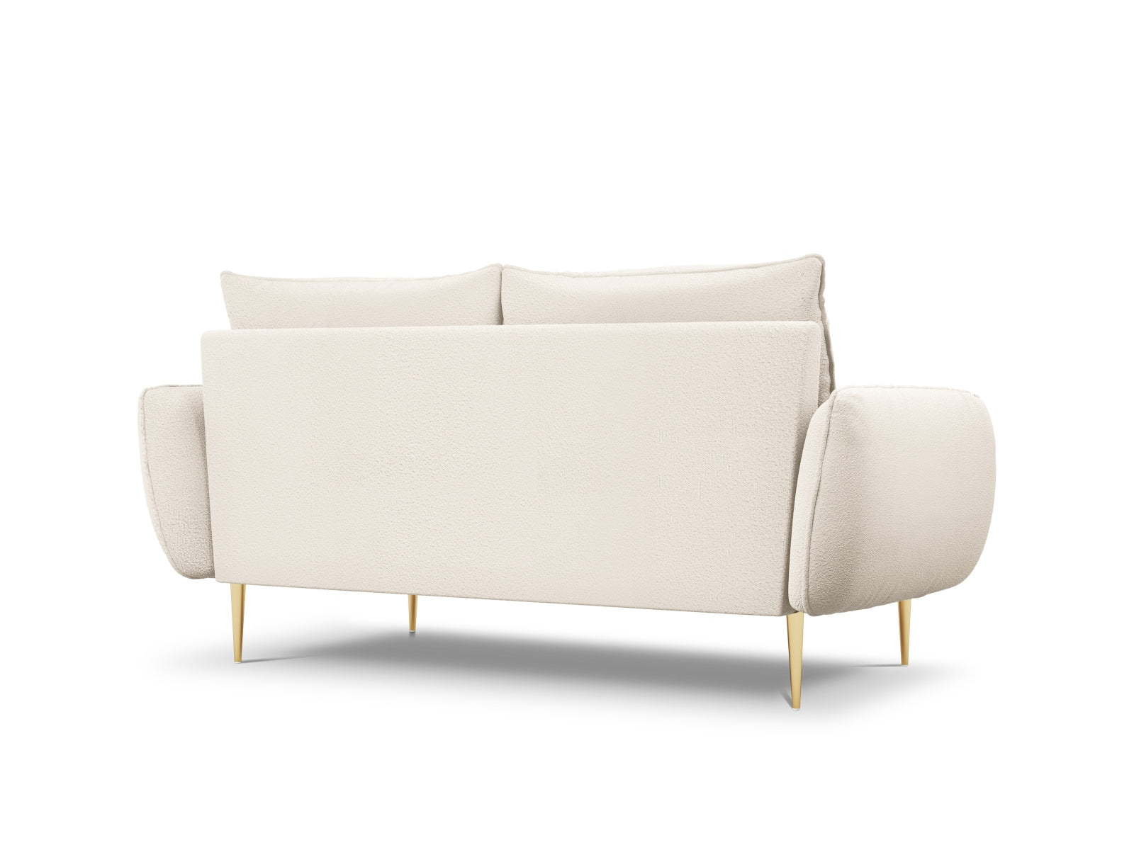 Entdecken Sie das stilvolle Vienna Boucle Sofa 2 Sitzer von Cosmopolitan Design – ideal für kleine Räume und höchsten Sitzkomfort.